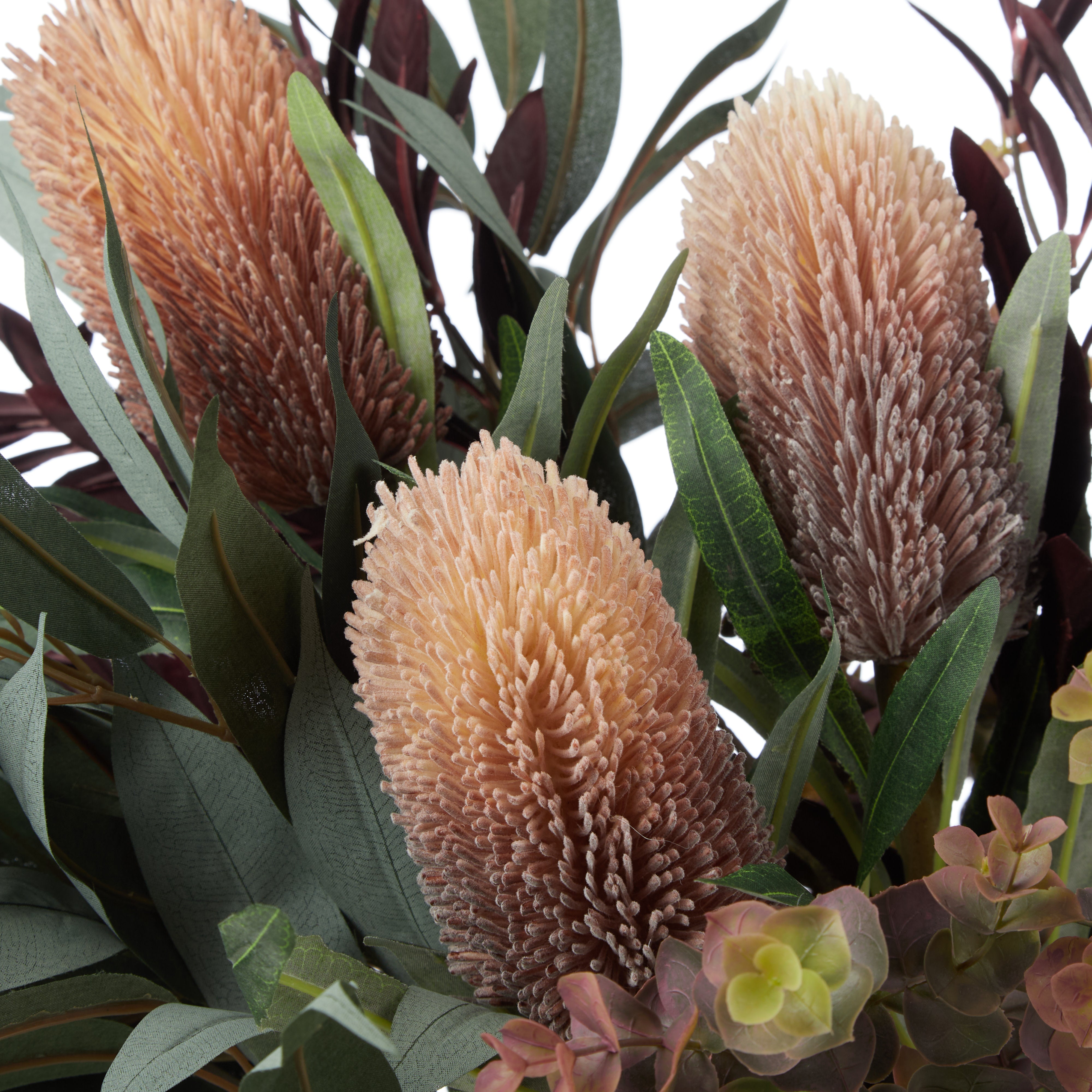 Rogue Vanda Orchid Eucalyptus Mix - Claire Vase Burgundy