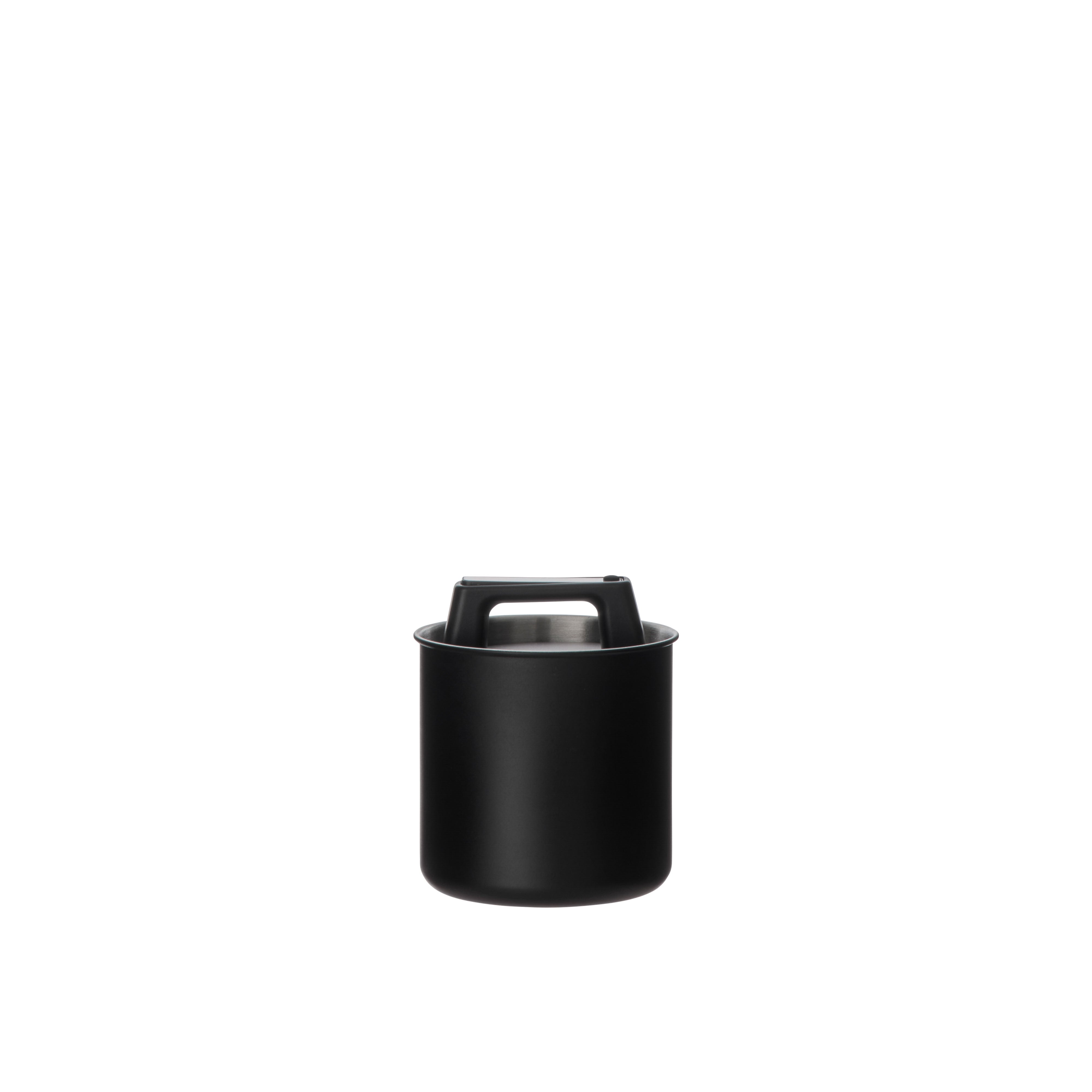 Leaf & Bean Airtight Stainless Steel Canister Small Black