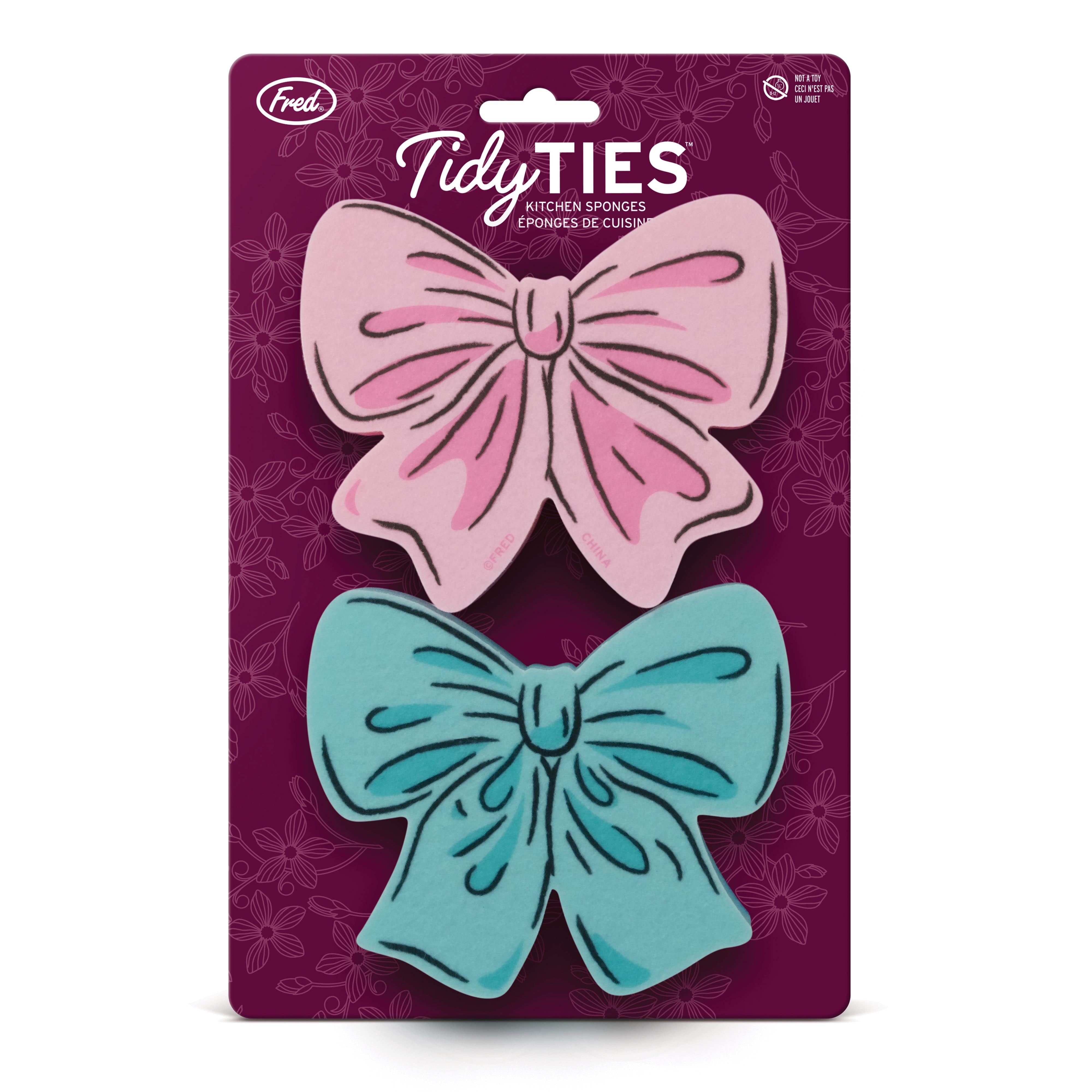 Fred Tidy Ties Sponges 2 Piece Set Multi-Coloured