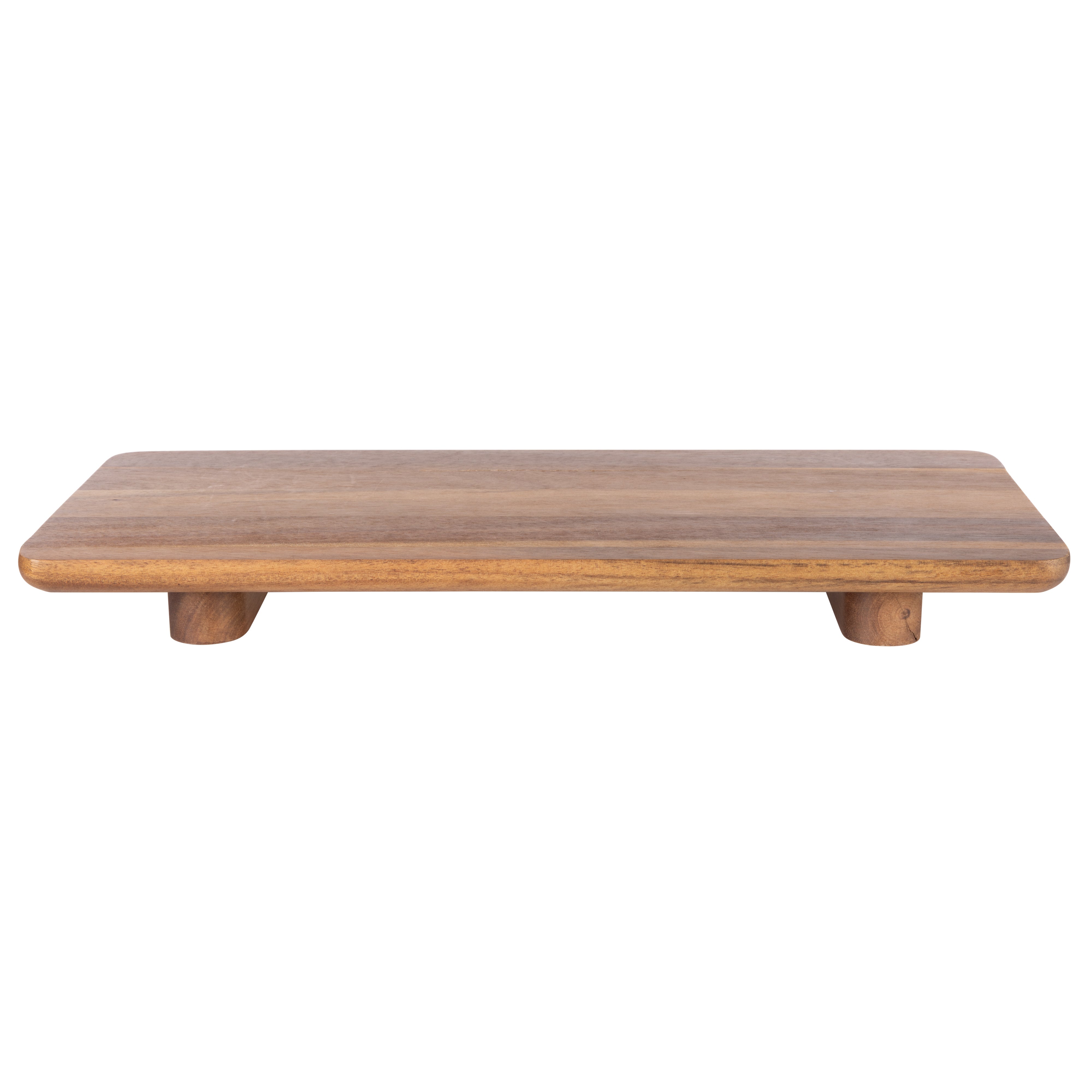 Davis & Waddell Theo Acacia Wood Raised Serving Platter 40cm Natural