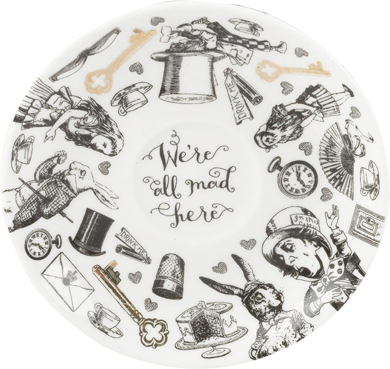 V&A Alice in Wonderland Espresso Cup & Saucer 100ml