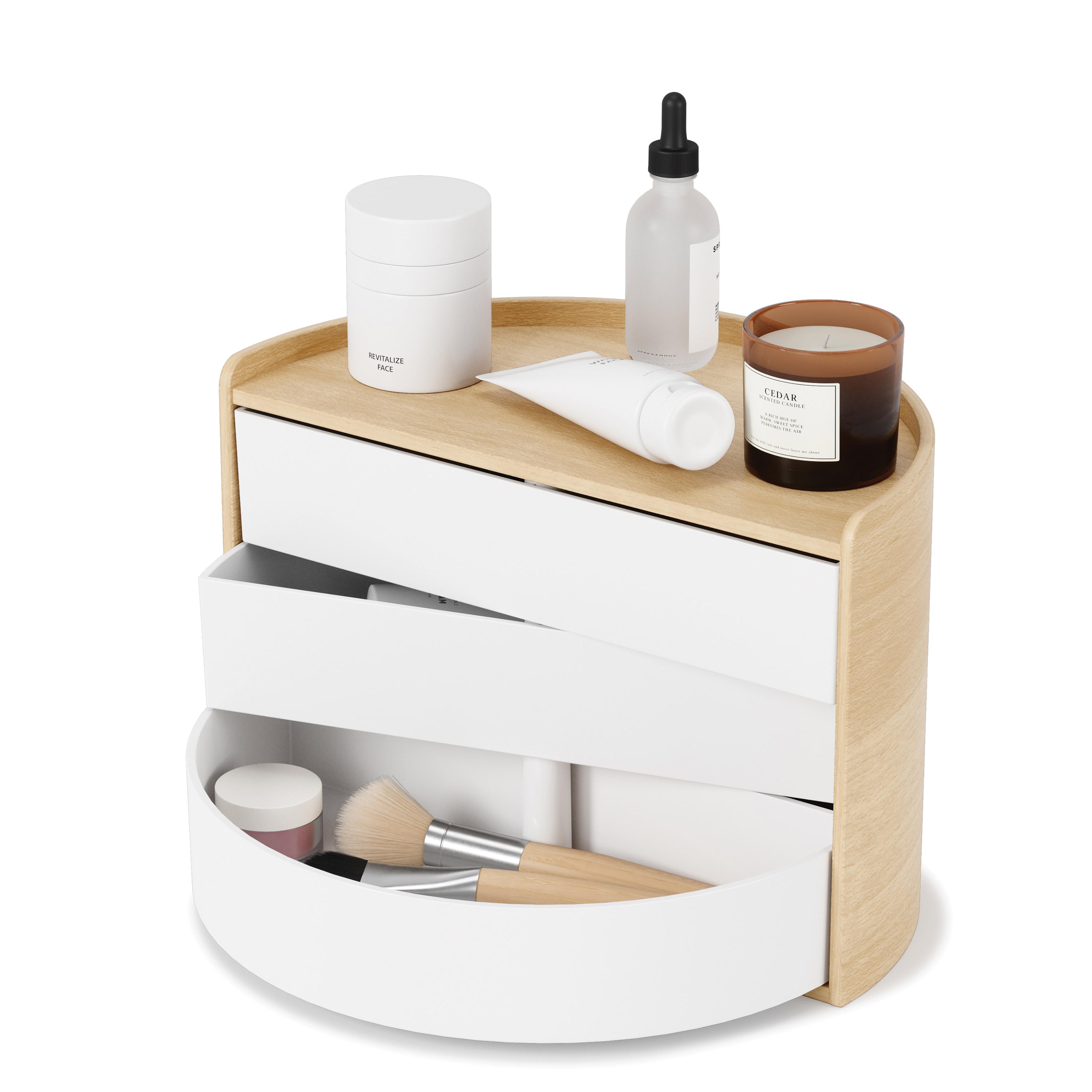 Umbra Moona Storage Box White & Natural