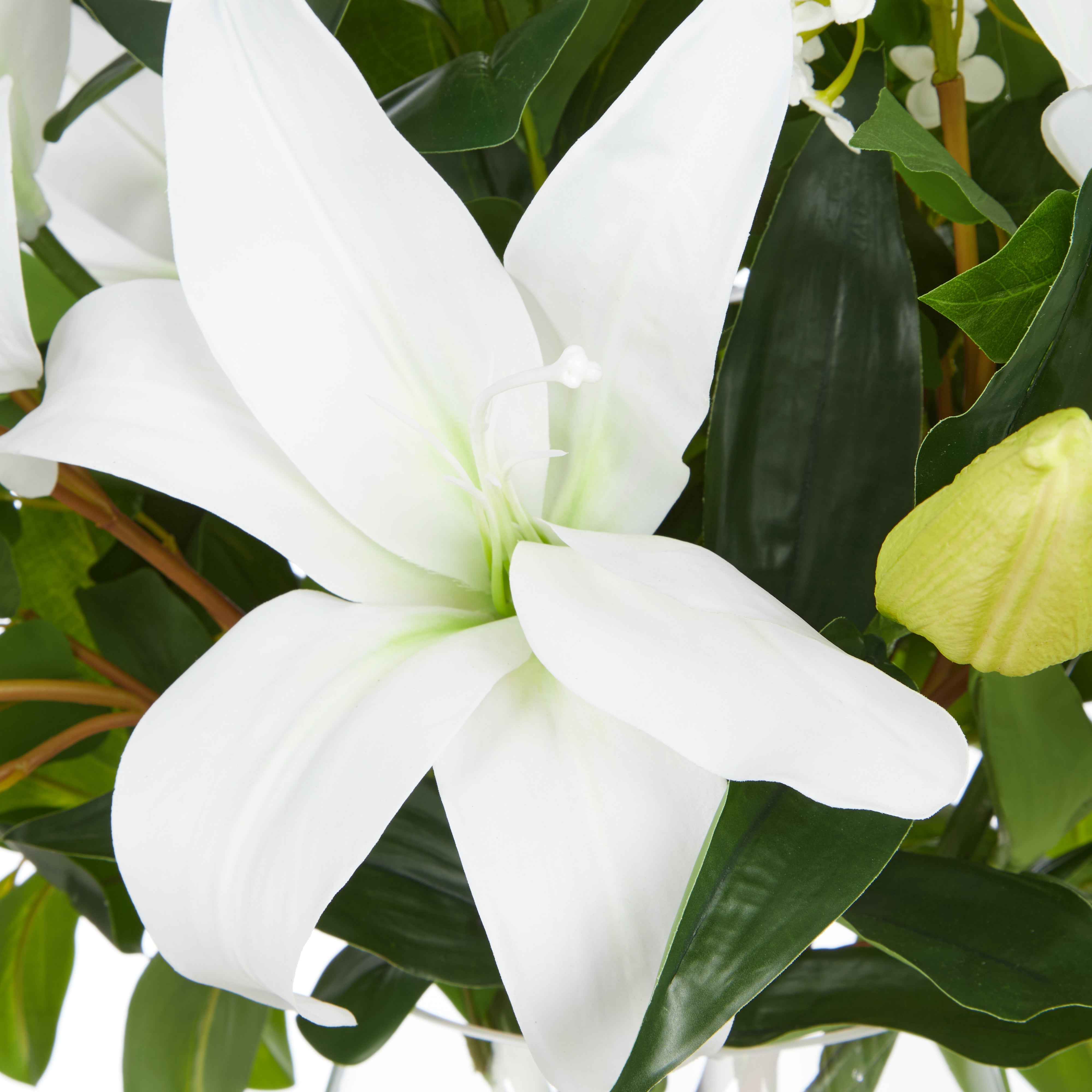 Rogue Casablanca Lily Garden Mix - Nara Vase White 65cm