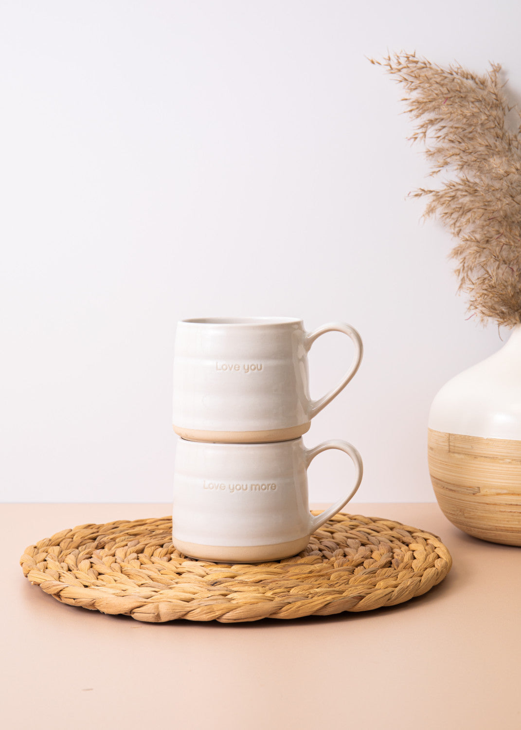 Mikasa Stoneware Cosy Mug Set 2 Piece 380ml (I Love You)