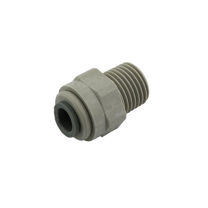 John Guest Straight Adaptor - 1/4" PF to 1/4" BSPT