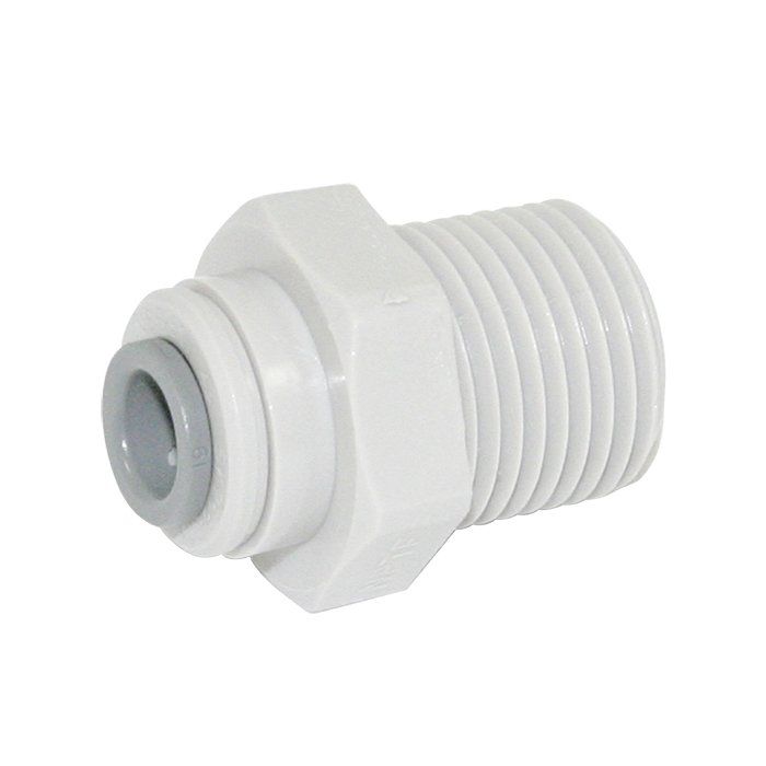 John Guest Adaptor - 1/4" PF - 3/8" Male NPTF