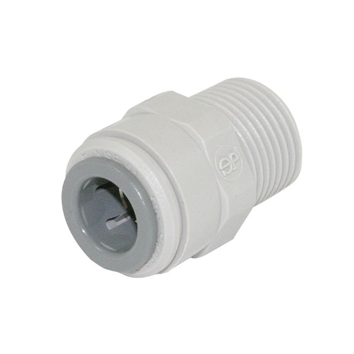 John Guest Straight Adapter - 3/8" BSPT - 3/8" PF