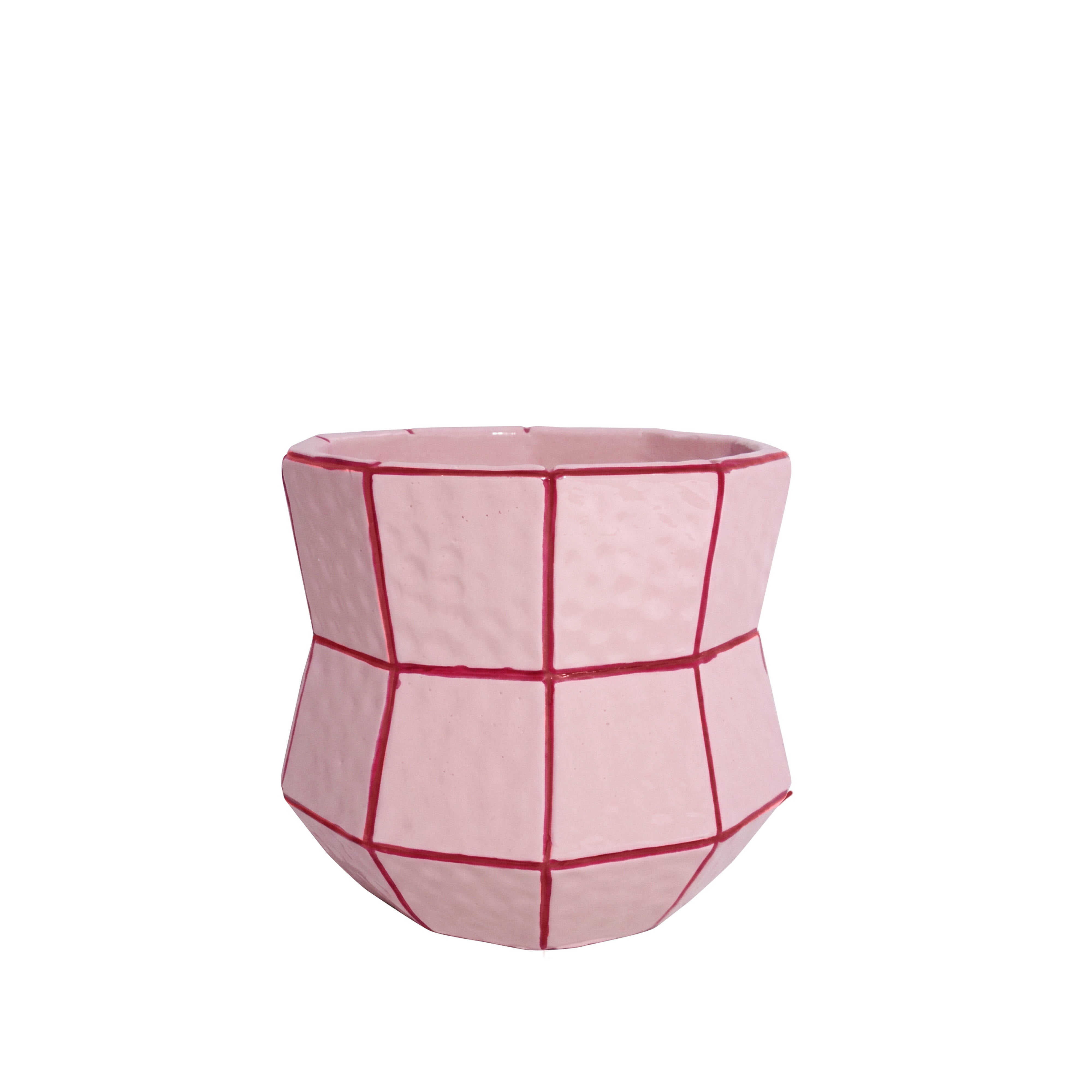 Rogue Sadie Tile Collection Pot Pink & Red