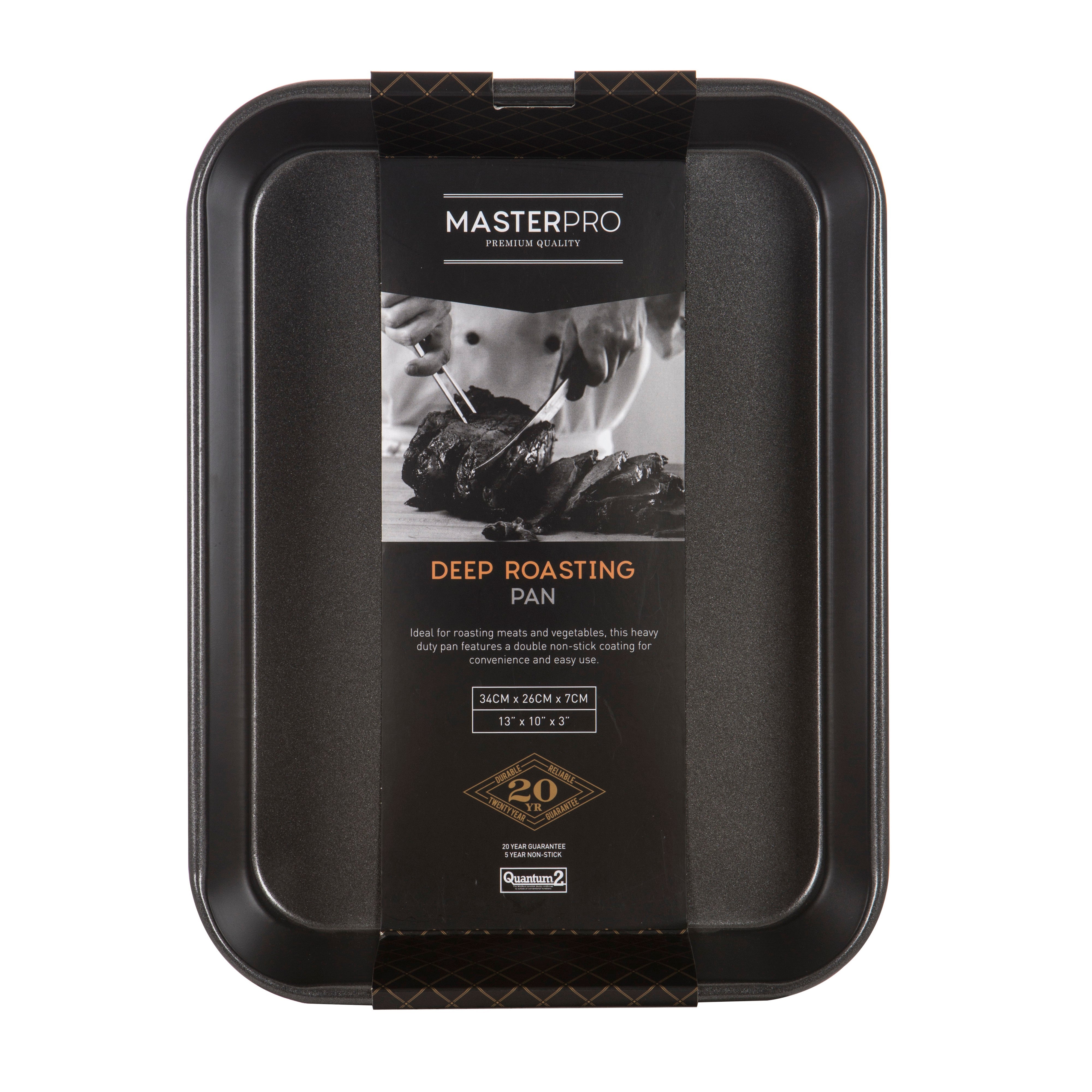 MasterPro Non-Stick Deep Roasting Pan 32x24cm