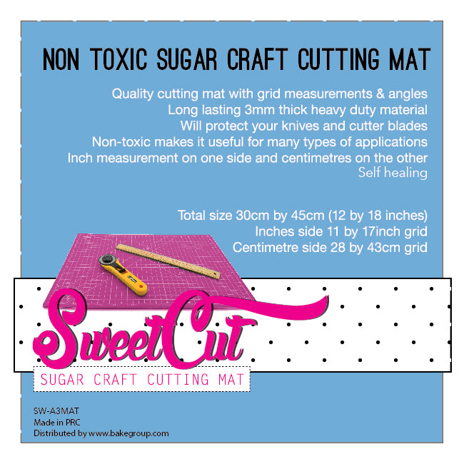 SweetCuts Sugar Craft A3 Self-Healing Cutting Mat