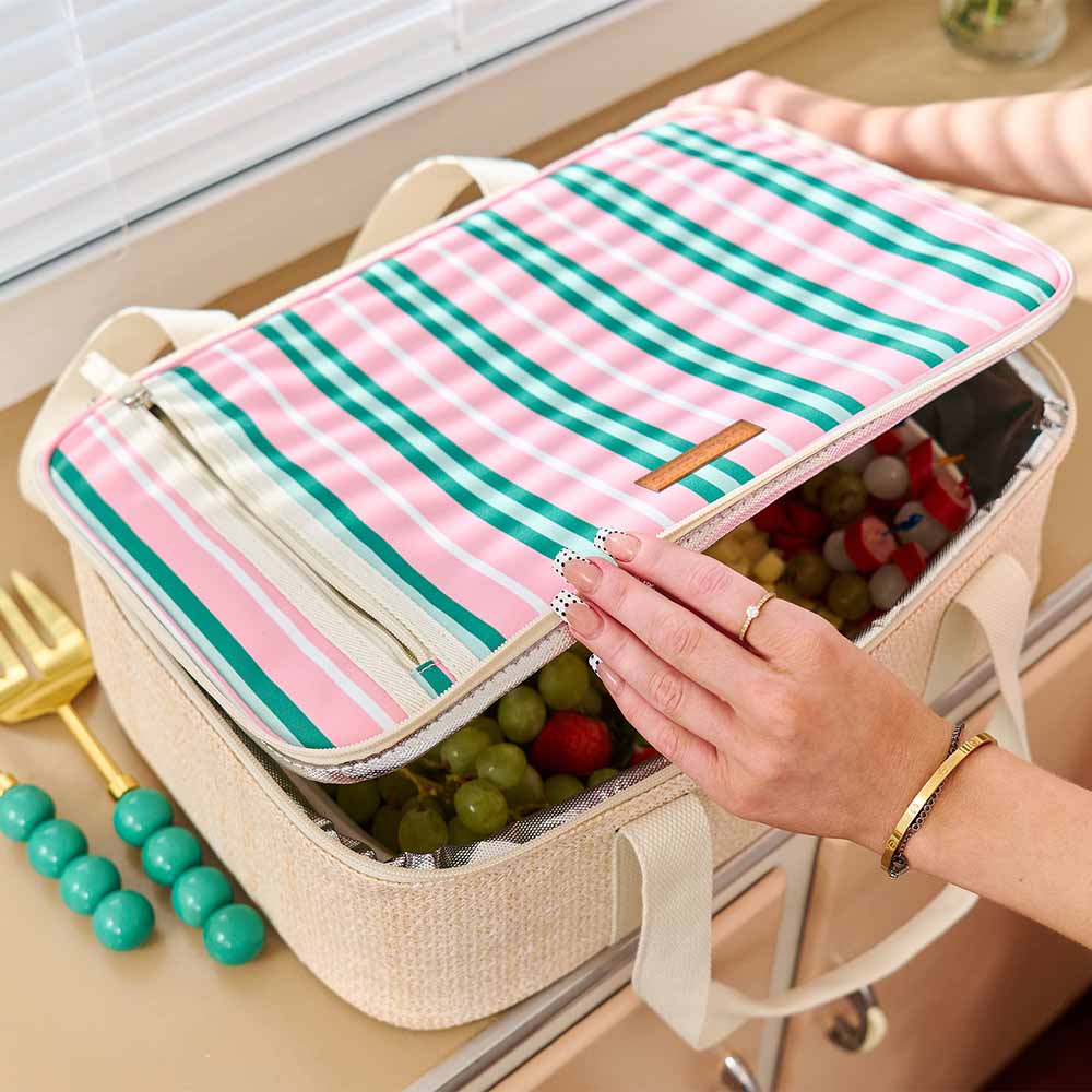 Annabel Trends Picnic Make & Take Bag Rattan Detail Tiki Island