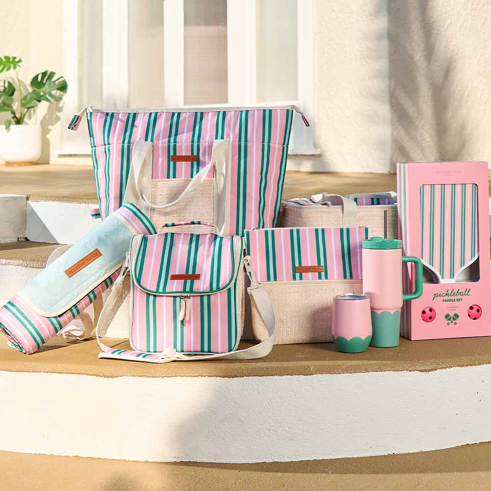 Annabel Trends Picnic Lunch Bag Rattan Detail Tiki Island
