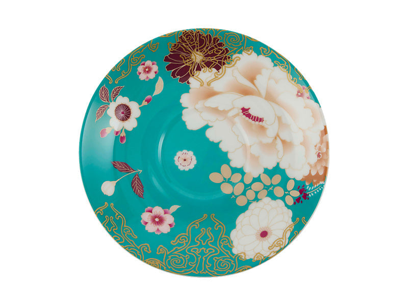 Maxwell & Williams Kimono Cup & Saucer Teal 300ml
