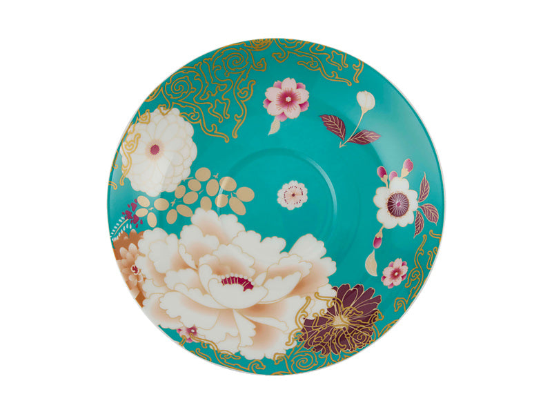 Maxwell & Williams Kimono Breakfast Cup & Saucer White 480ml