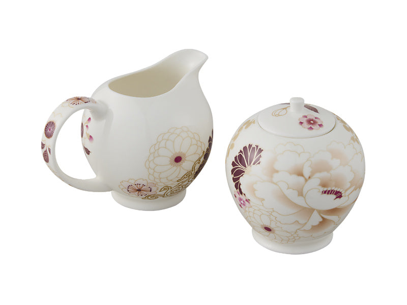 Maxwell & Williams Kimono Sugar & Creamer White