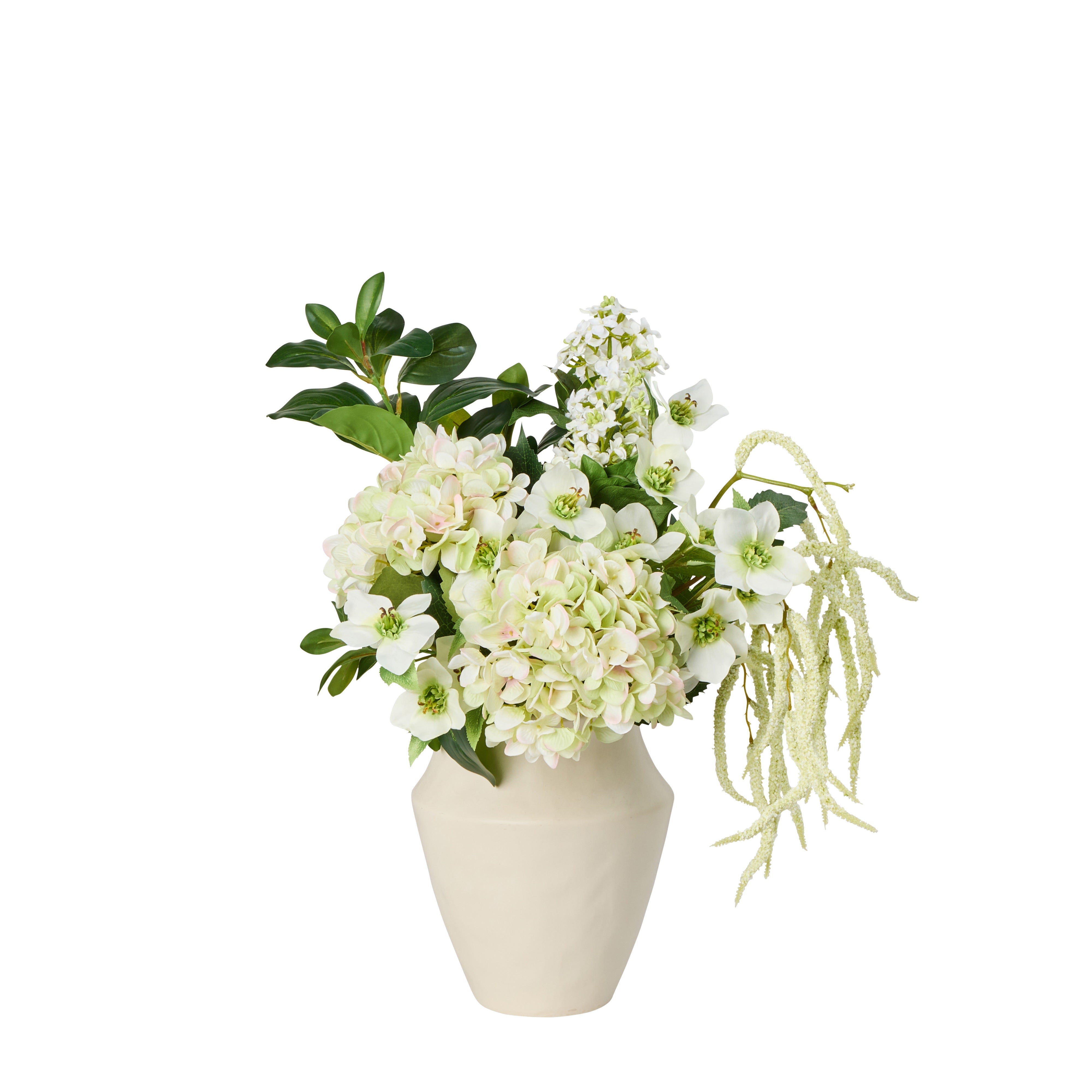 Rogue Helleborus Hydrangea Bouquet Cream & Green