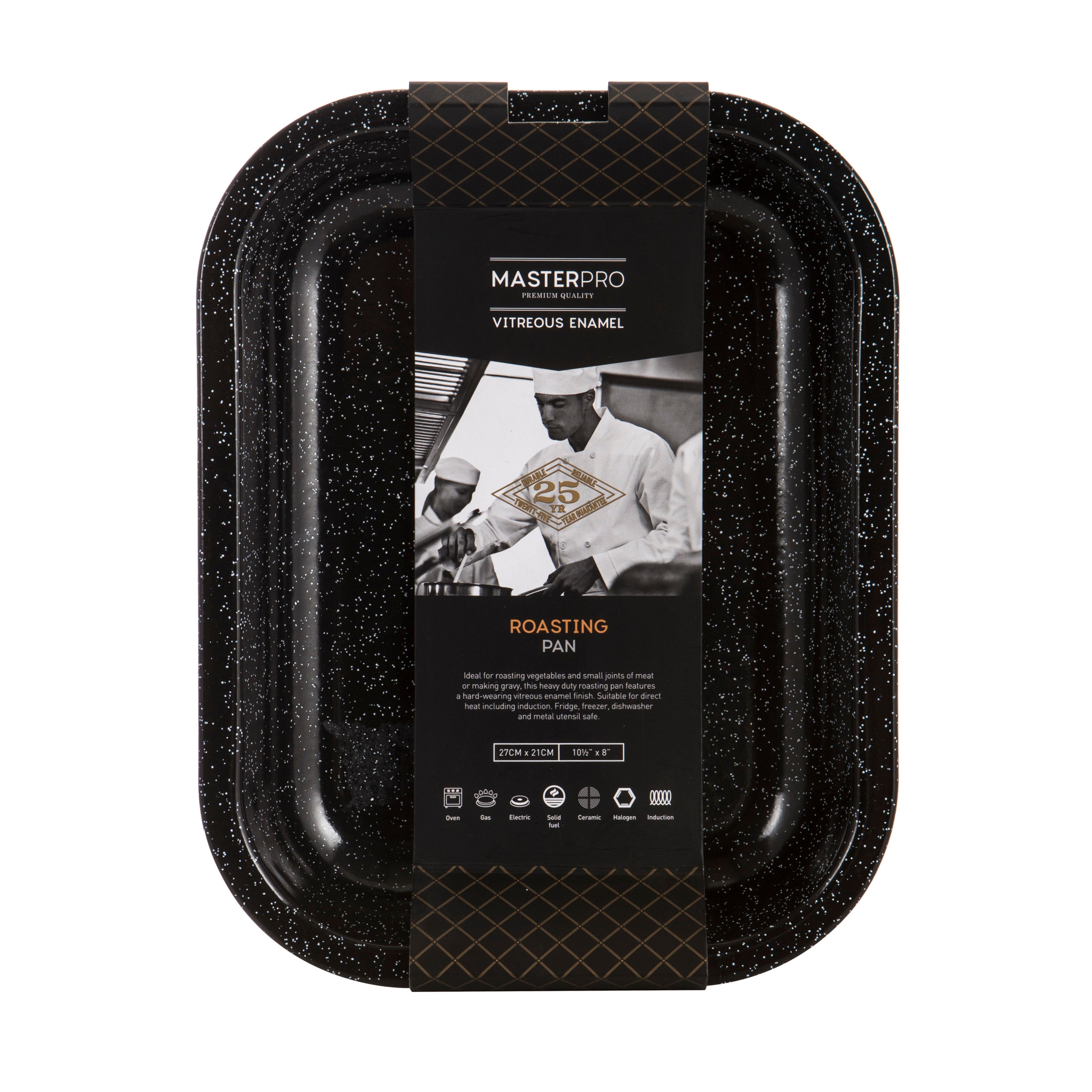 MasterPro Professional Vitreous Enamel Roasting Tray