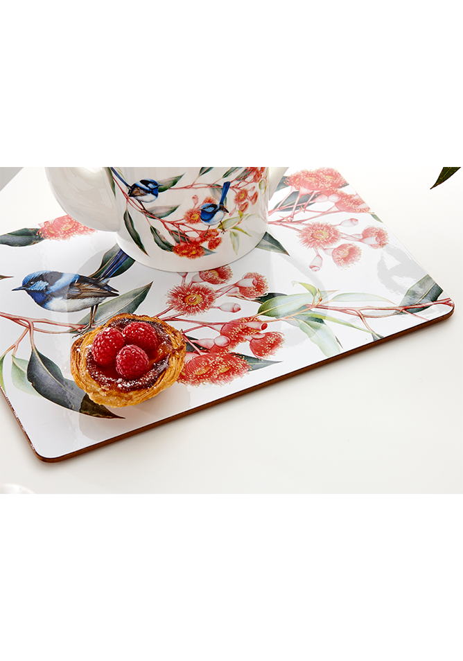 Ashdene Blue Wren & Eucalyptus 6pk Placemat