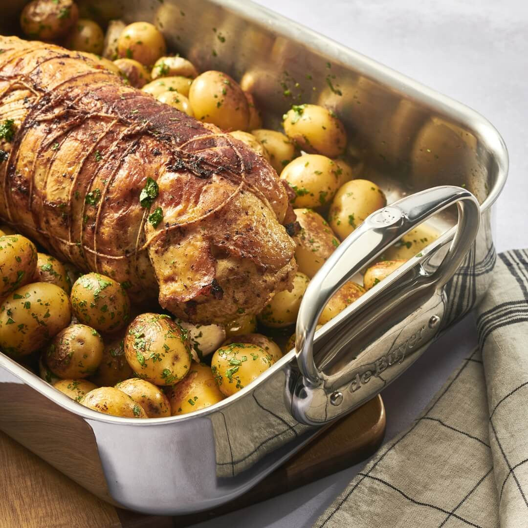 de Buyer Affinity Stainless Steel Roasting Pan 35x25cm