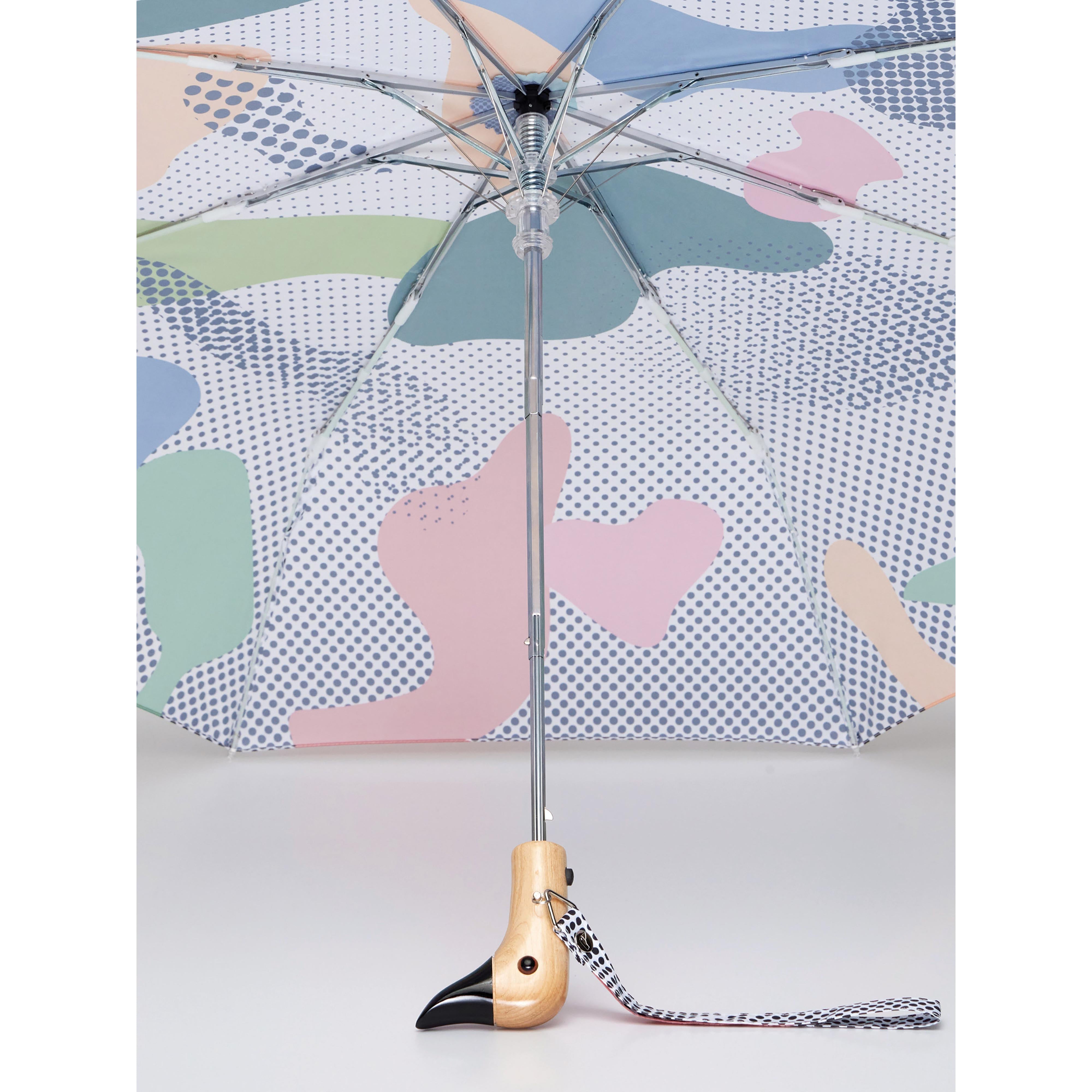 Original Duckhead Duck Umbrella Compact Dots Multi-Coloured