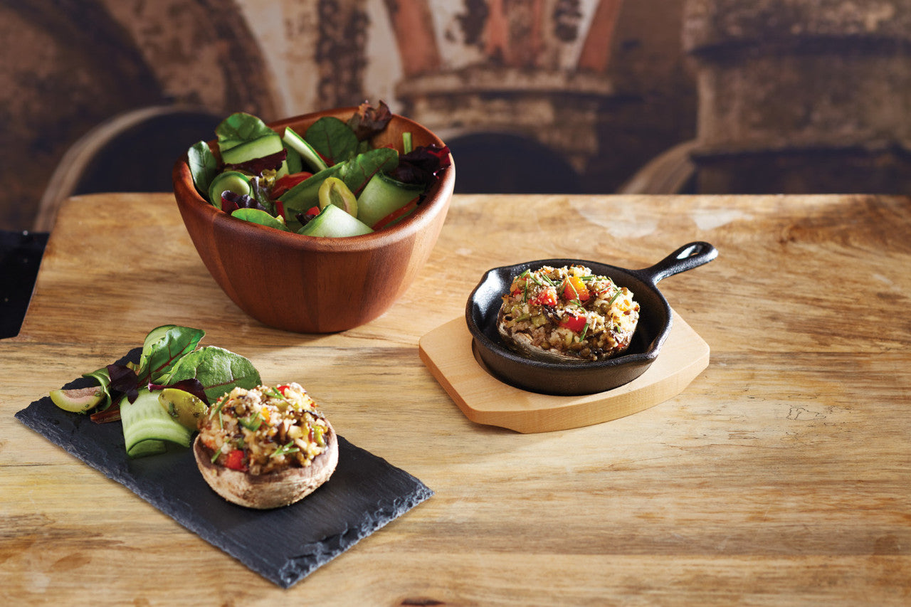 Artesà Cast Iron Mini Fry Pan with Serving Board 11cm