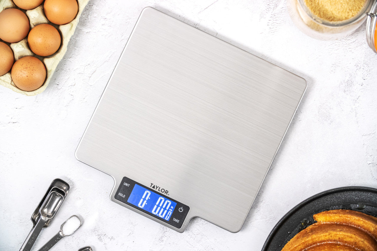 Taylor Pro Large Platform Stainless Steel Digital Kitchen Scale 10kg