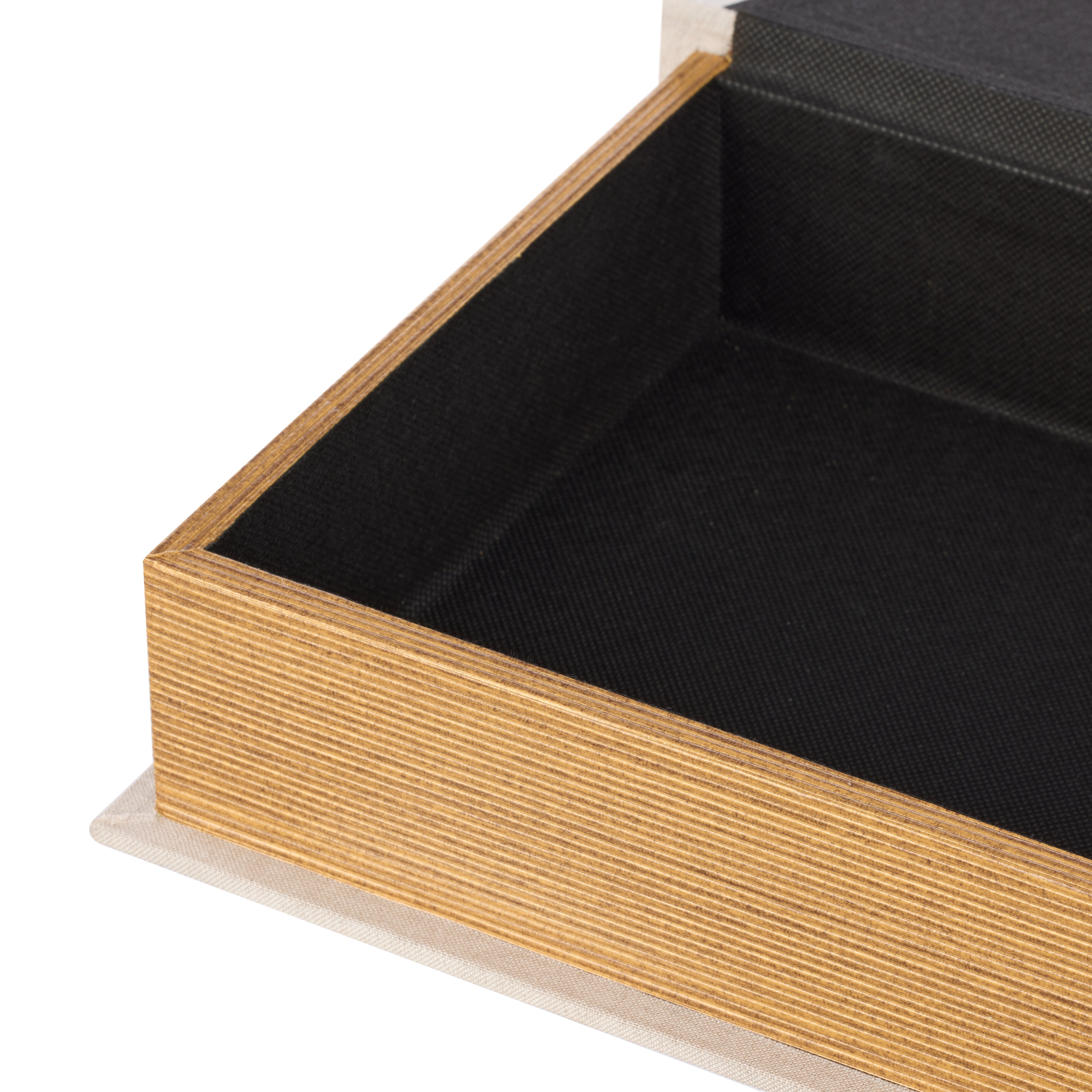 Society Home Atticus Book Box 3pcs Set Linen & Natural