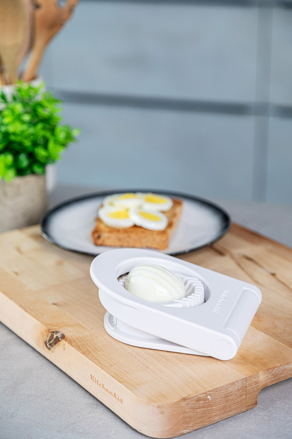 KitchenAid Stainless Steel Egg Slicer (White)