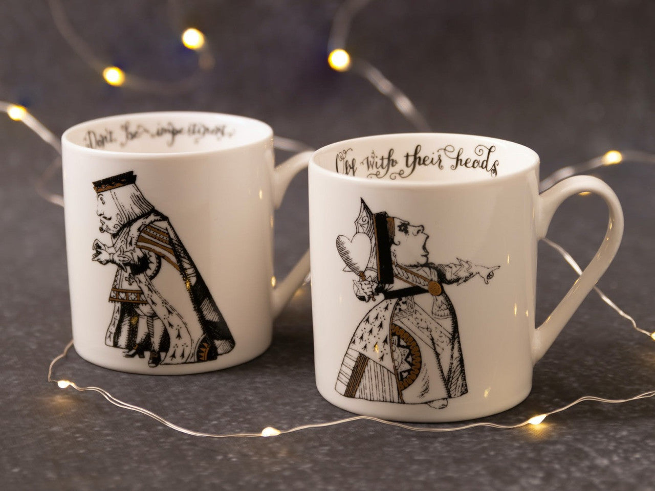 V&A Alice in Wonderland His & Hers Mug Set of 2 350ml