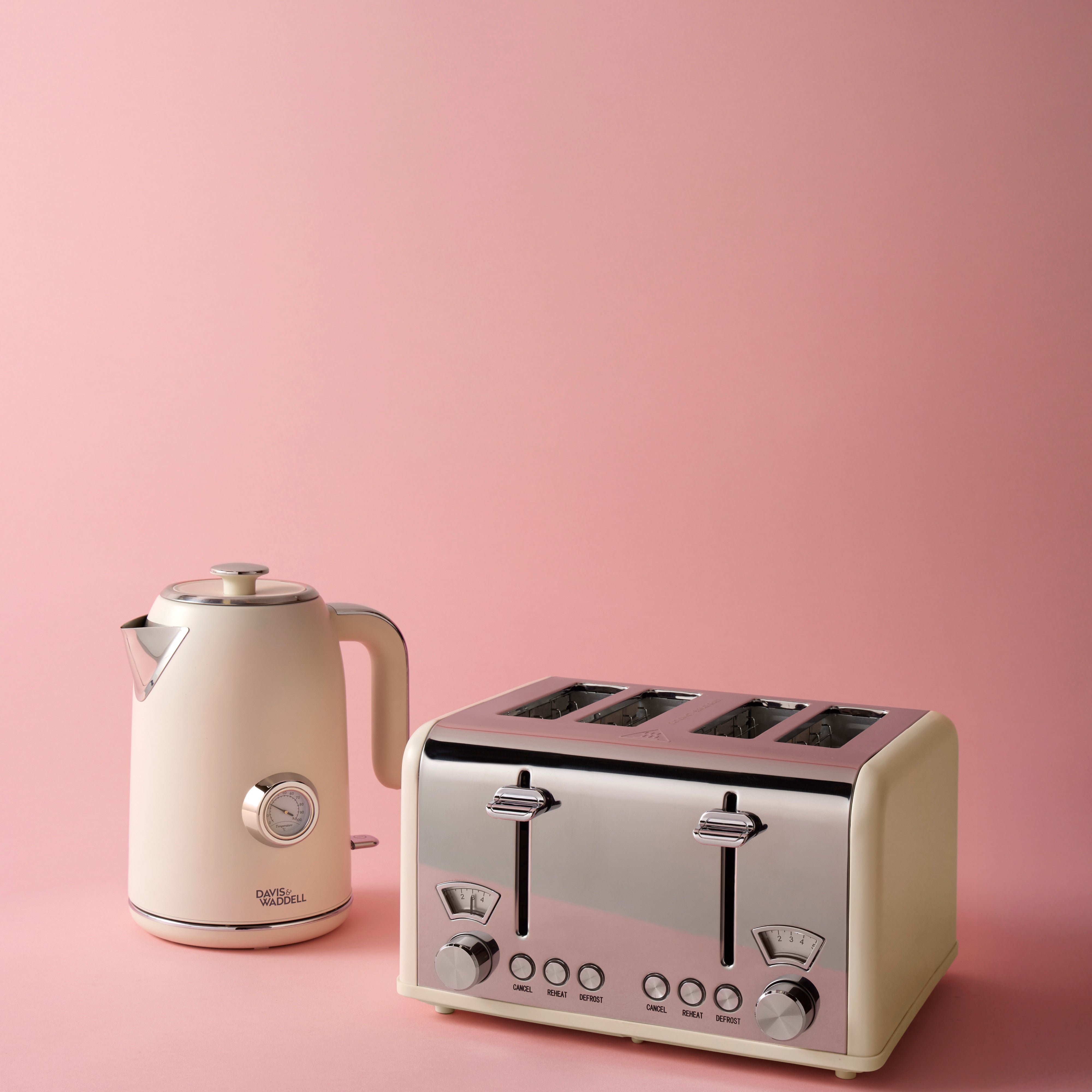 Davis & Waddell Newbury Vintage Kettle 1.7L Cream