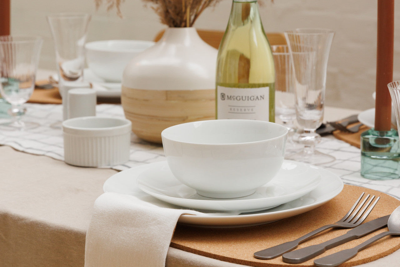 Mikasa Chalk Porcelain Dinner Set 12 Piece (White)