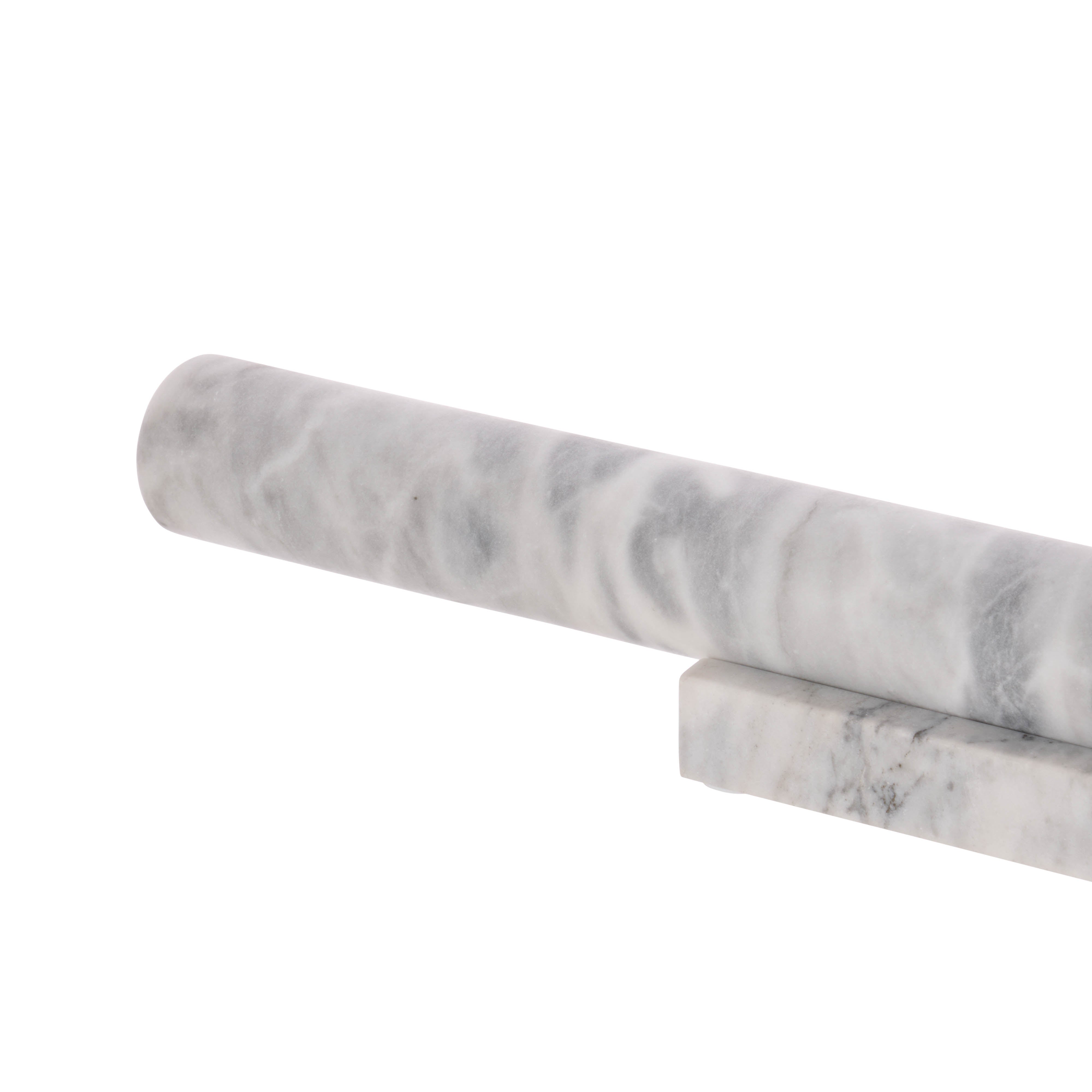 Davis & Waddell Nuvolo Marble Pastry Rolling Pin & Base White & Grey