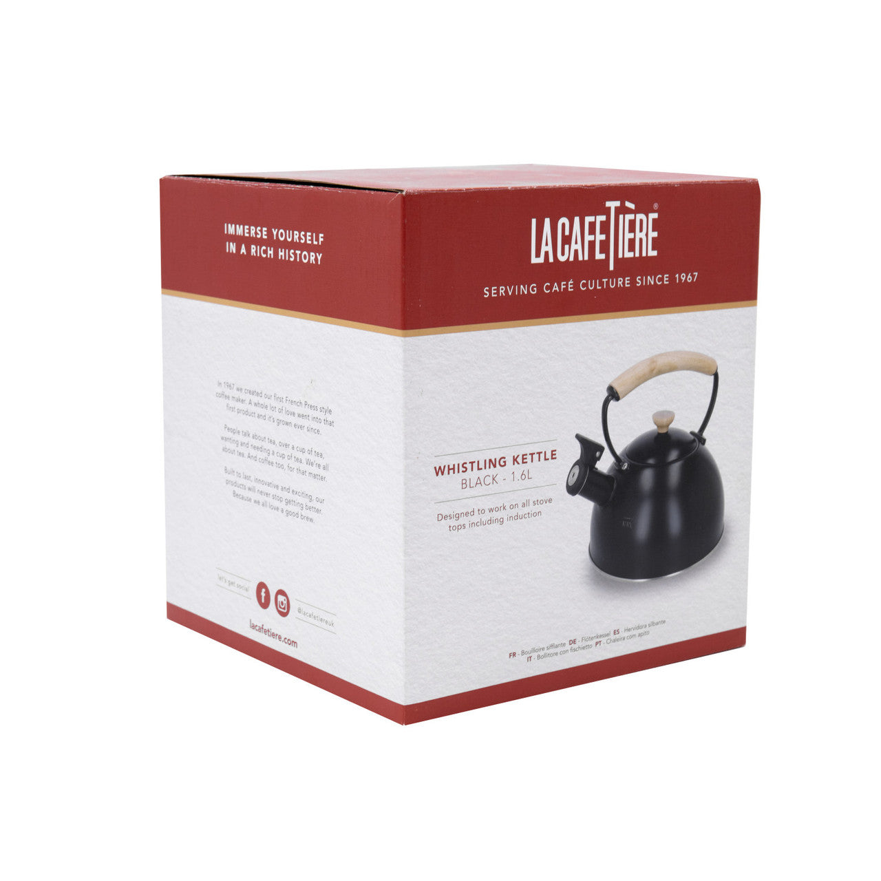La Cafetière Whistling Kettle 1.6L (Black)