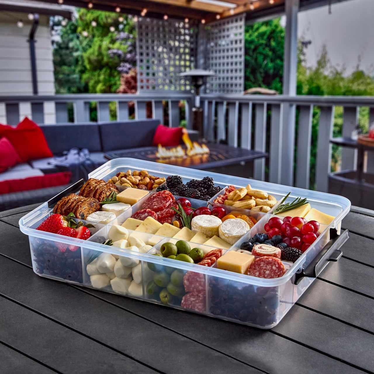 Farberware SnackleBox Snack Box with Bamboo Lid (30 x 40.5cm)