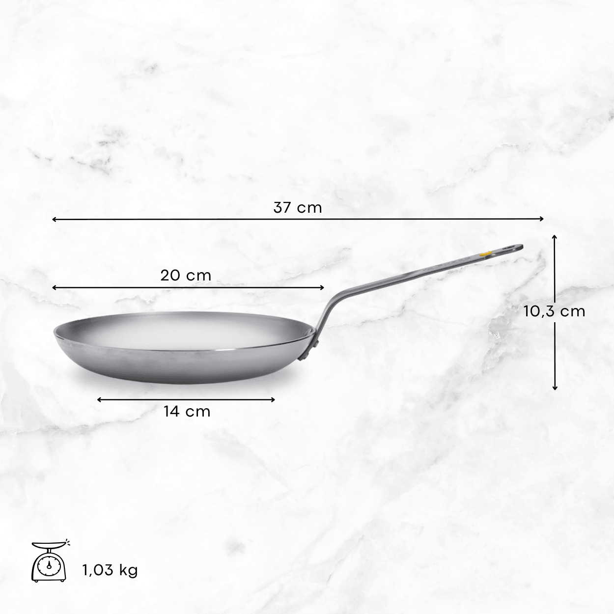 de Buyer Mineral B Omelette Pan 20cm