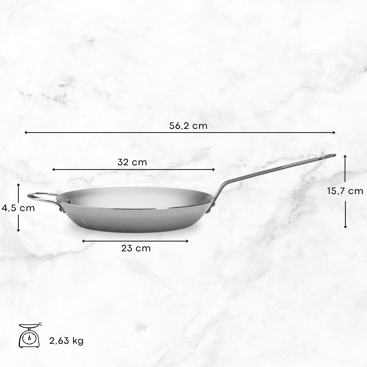 de Buyer Mineral B Frypan 32cm
