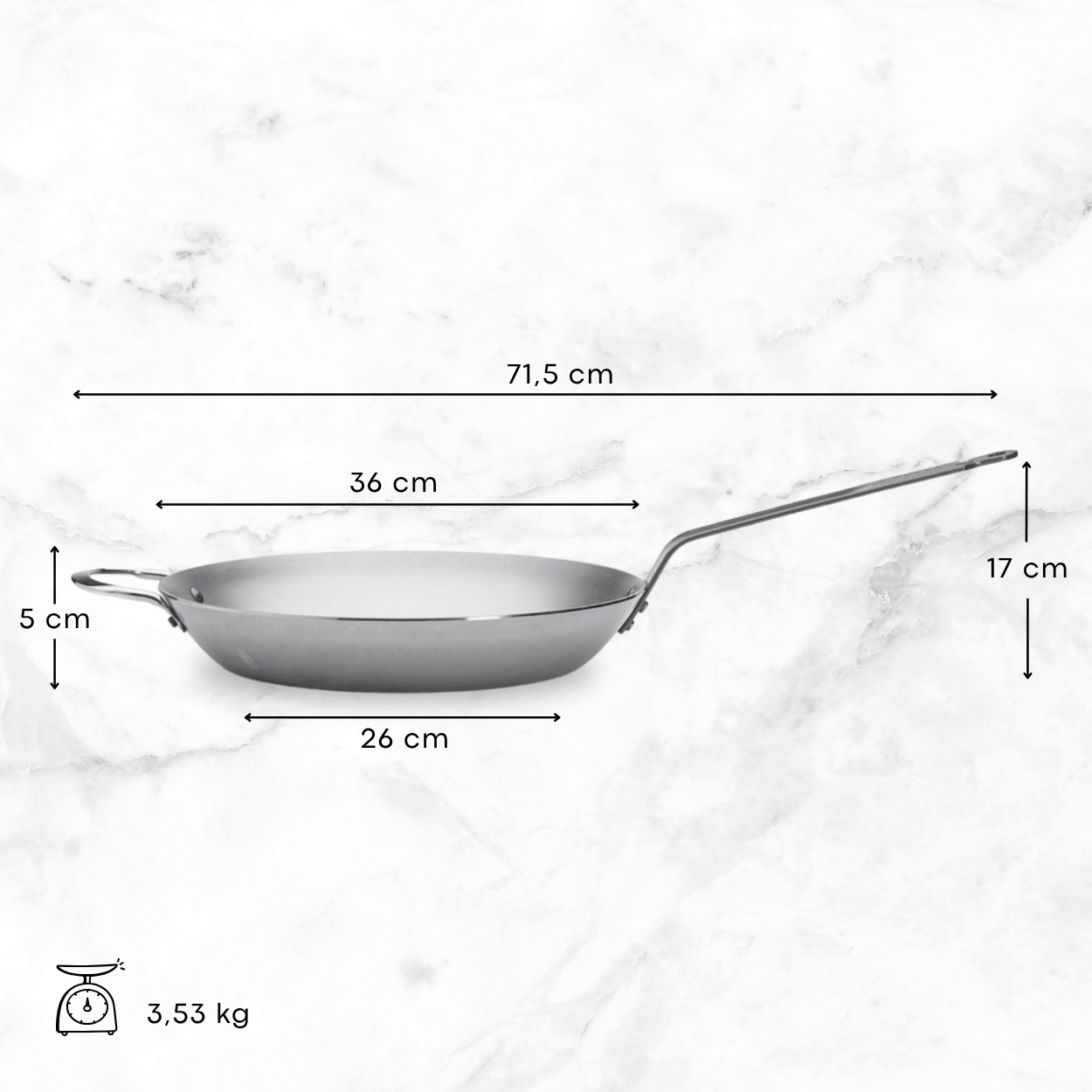 de Buyer Mineral B Frypan 36cm