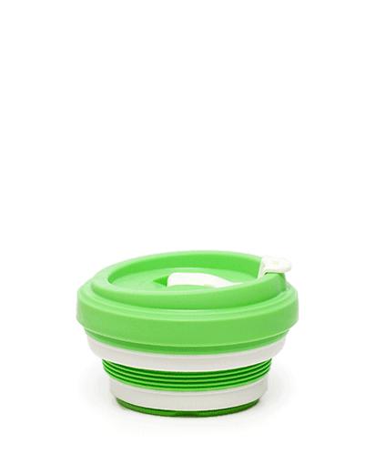 Evo Eco-Friendly Collapsible Cup Lime (Single)