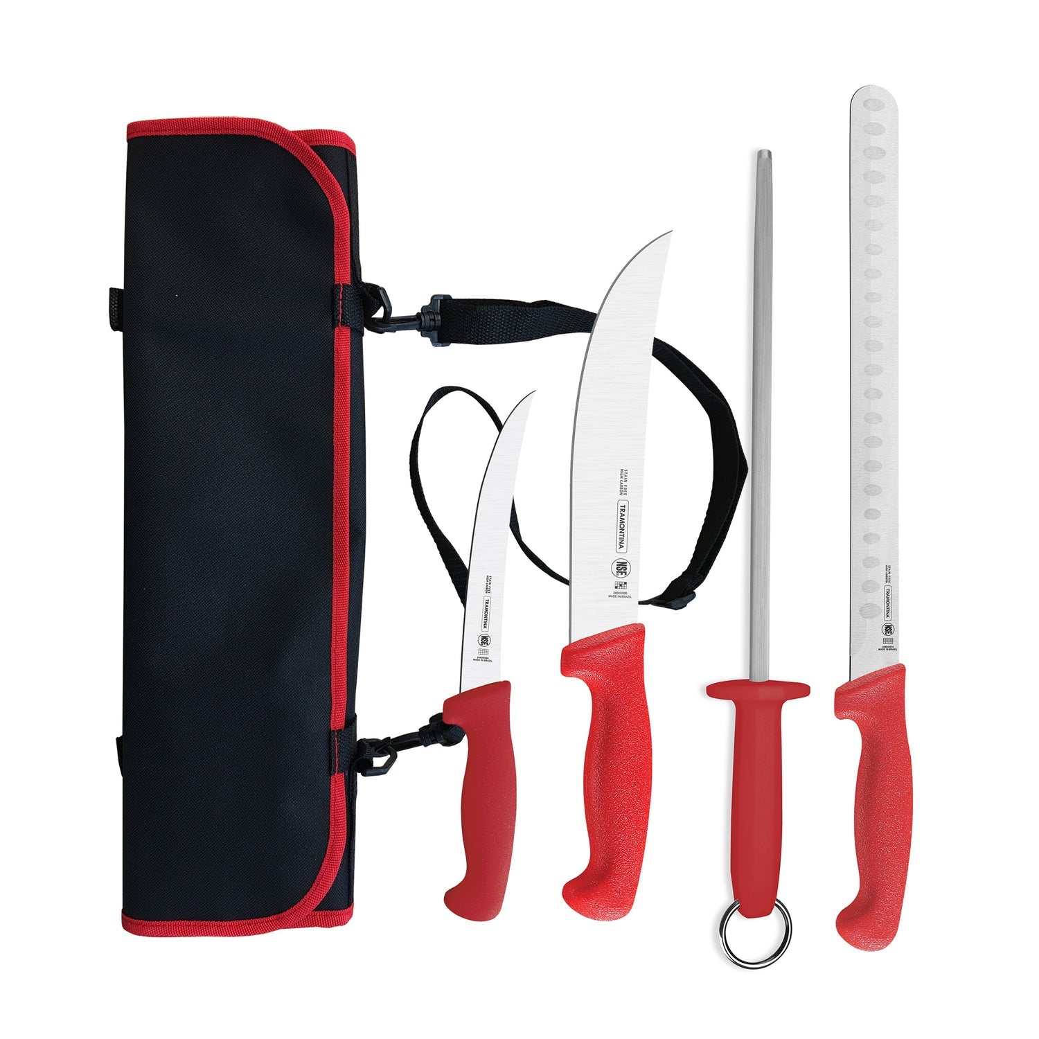Tramontina Low & Slow 5-Piece Knife Set With Pouch