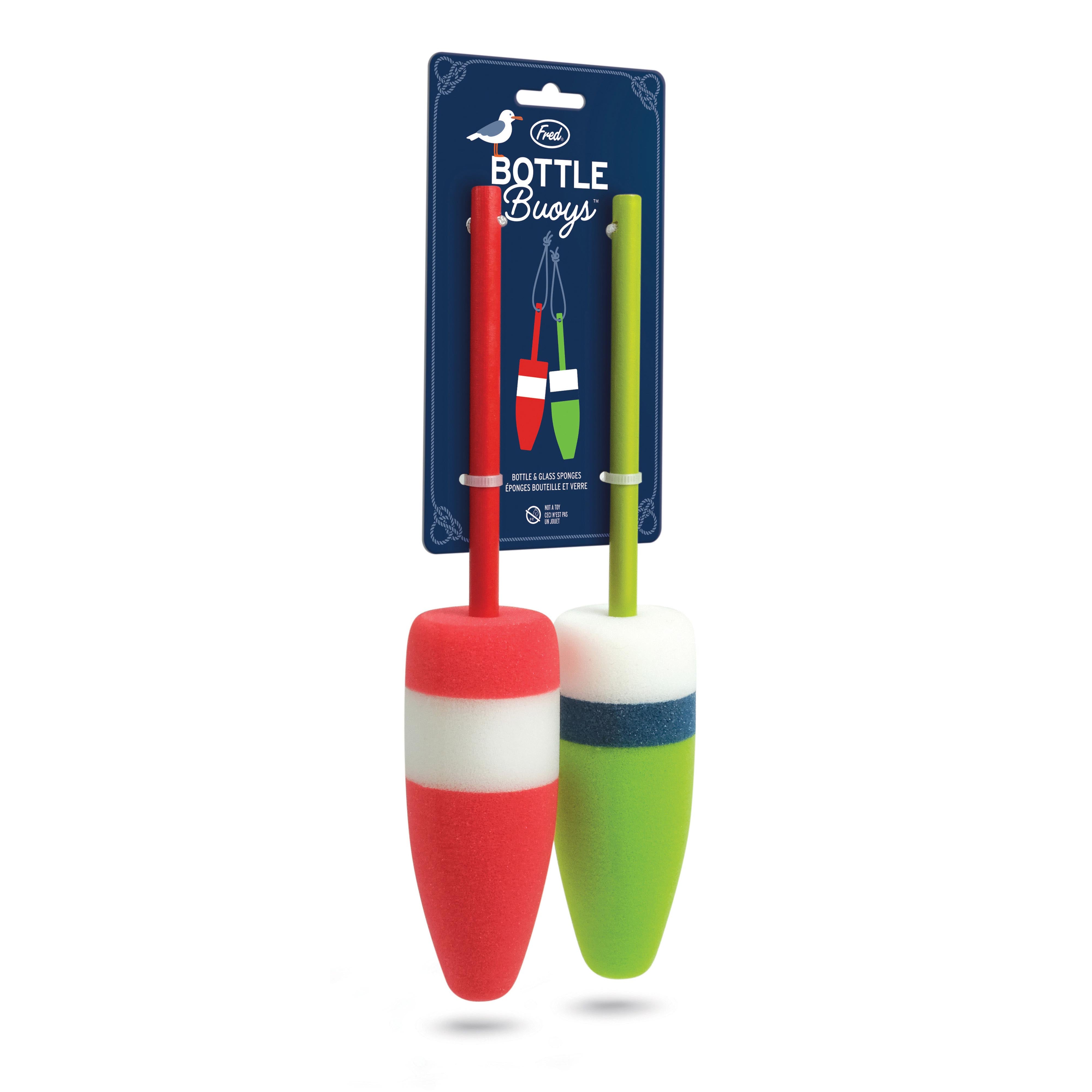 Fred Bottle Buoys Sponges 2 Piece Set Multi-Coloured