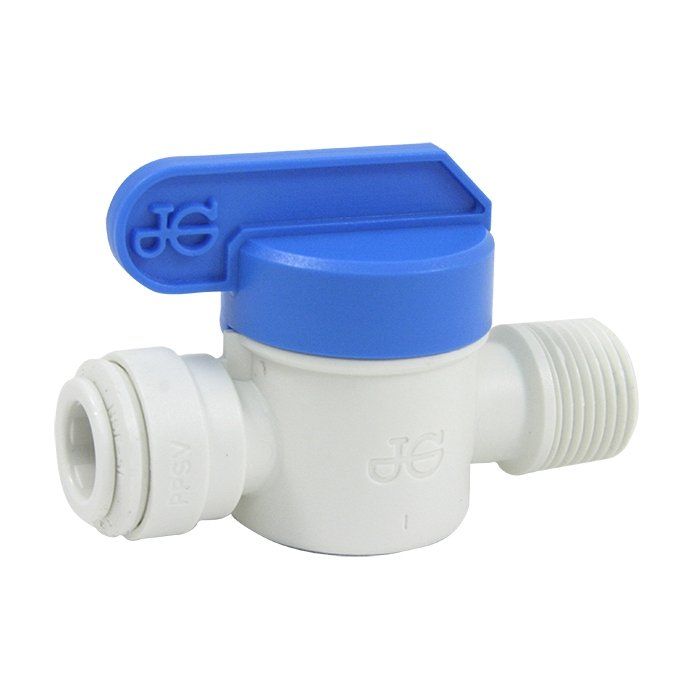 John Guest Shut Off Valve - 3/8" PF 3/8" NPTF