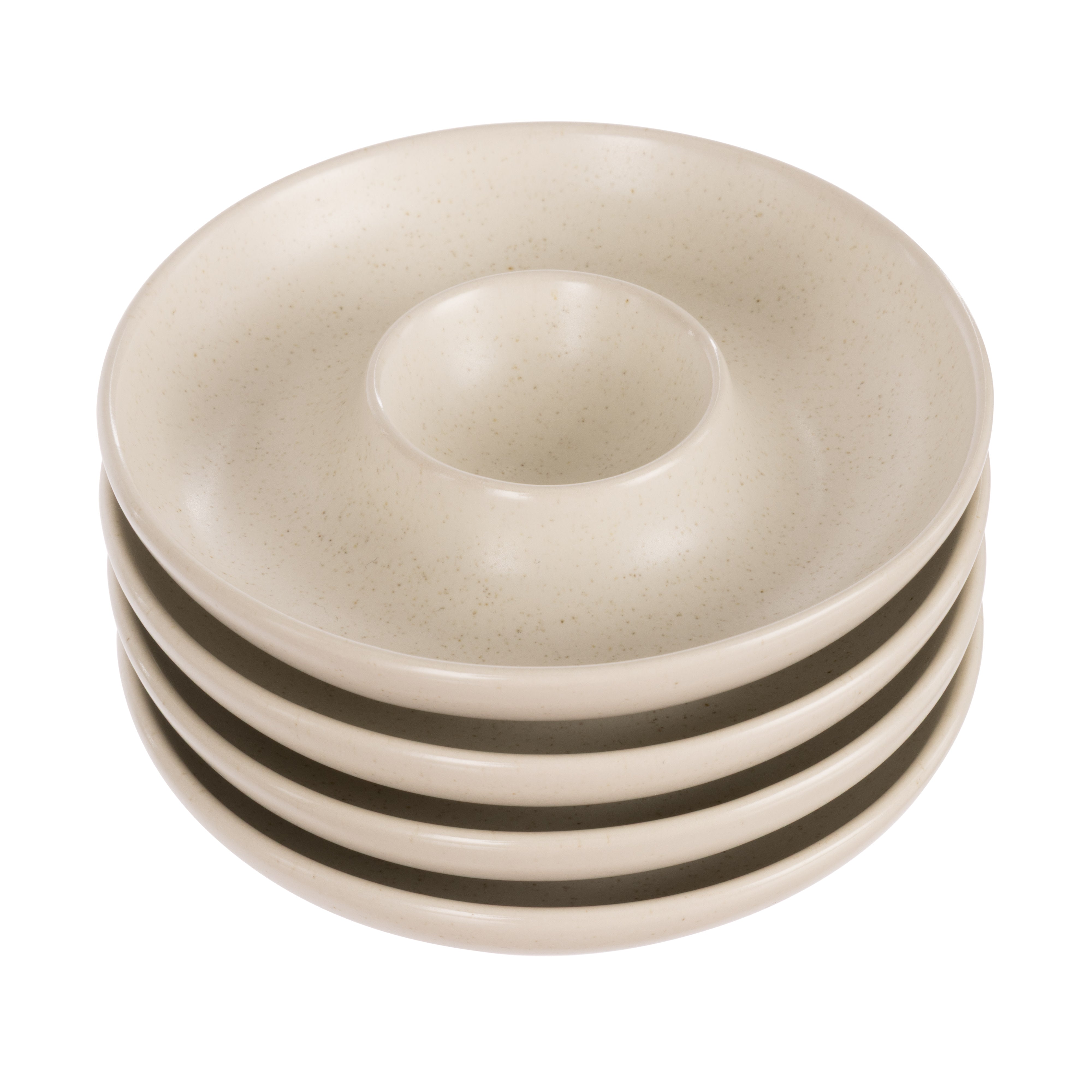 Davis & Waddell Darley Egg Plate 4 Piece Set Cream