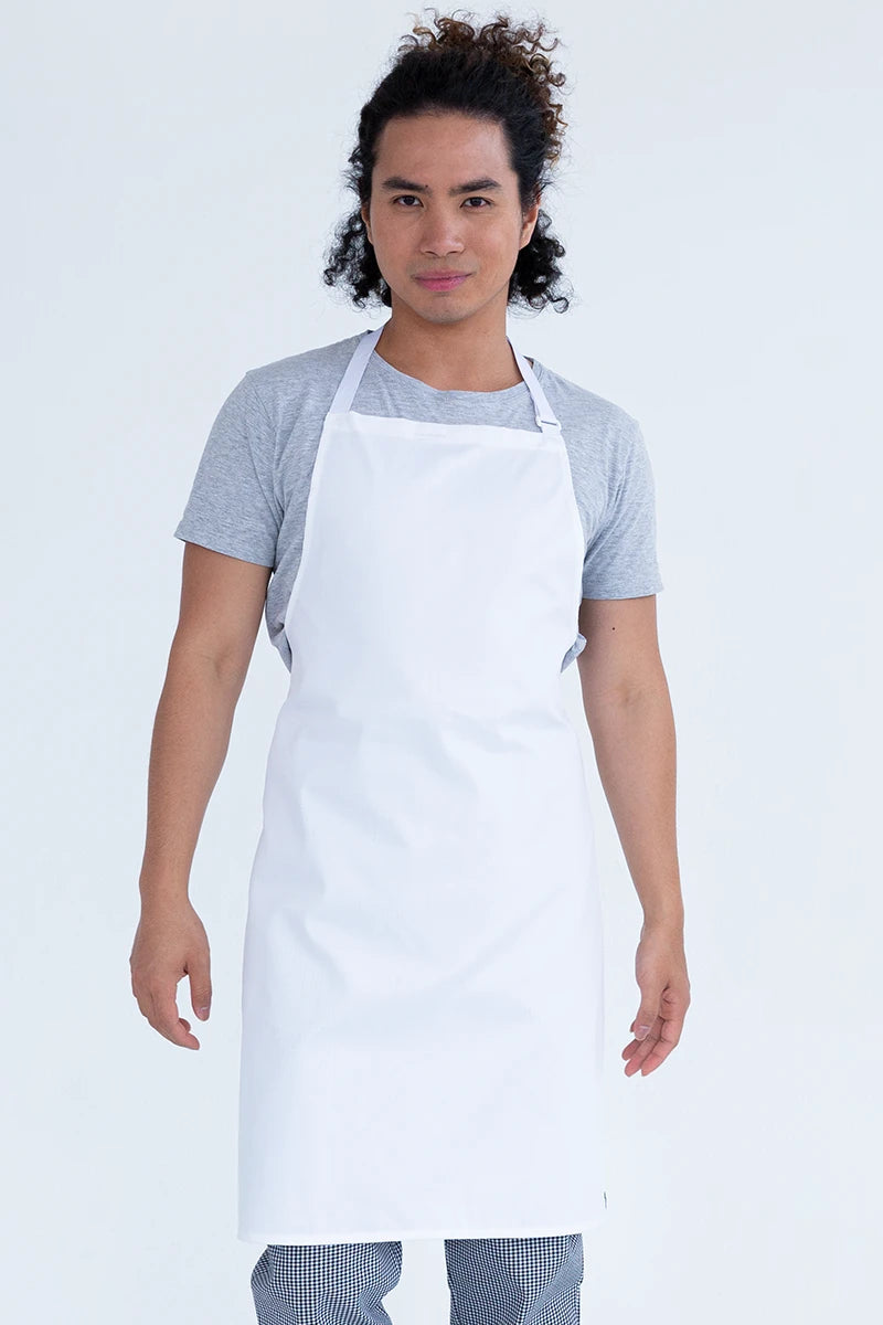 Aussie Chef Bib Apron - White