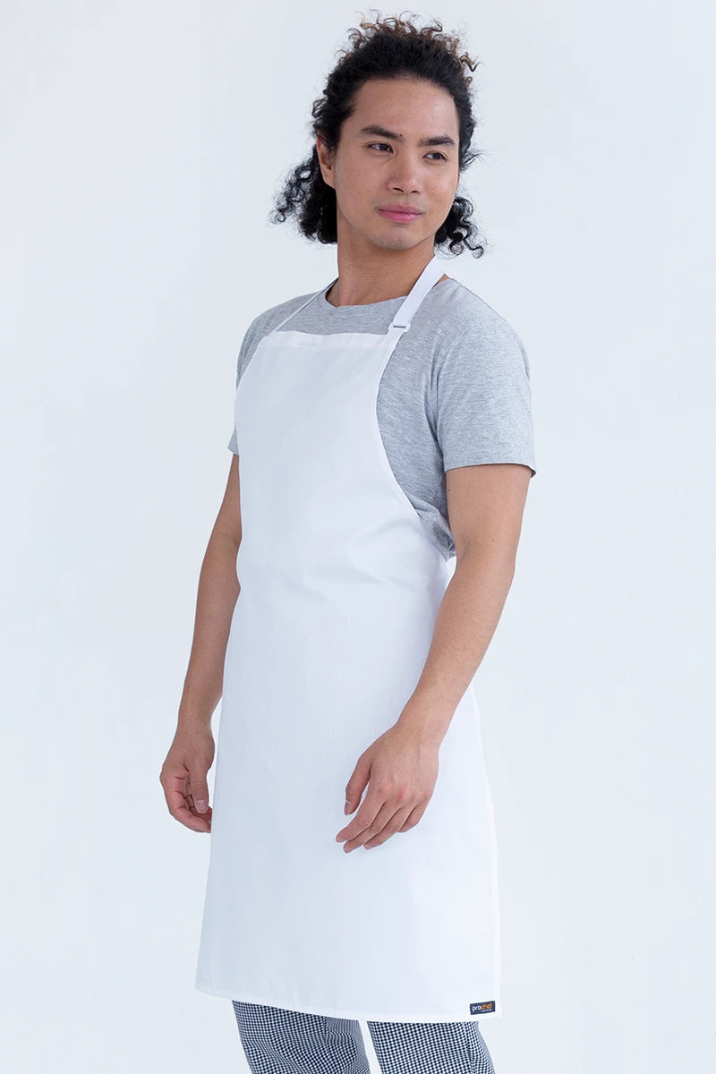 Aussie Chef Bib Apron - White