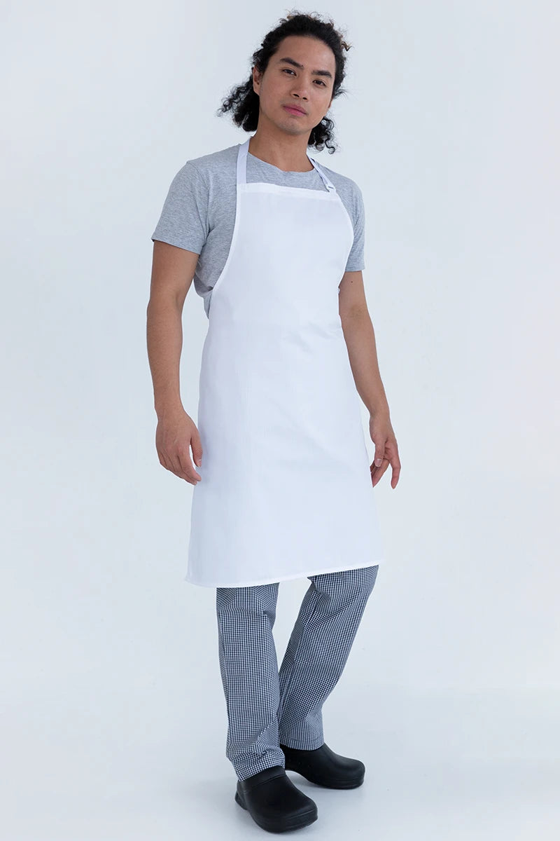 Aussie Chef Bib Apron - White