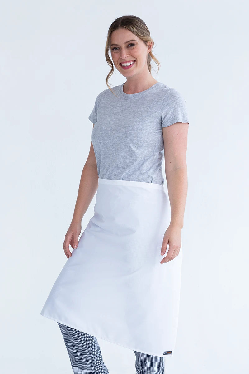 Aussie Chef 3/4 Waist Apron - White
