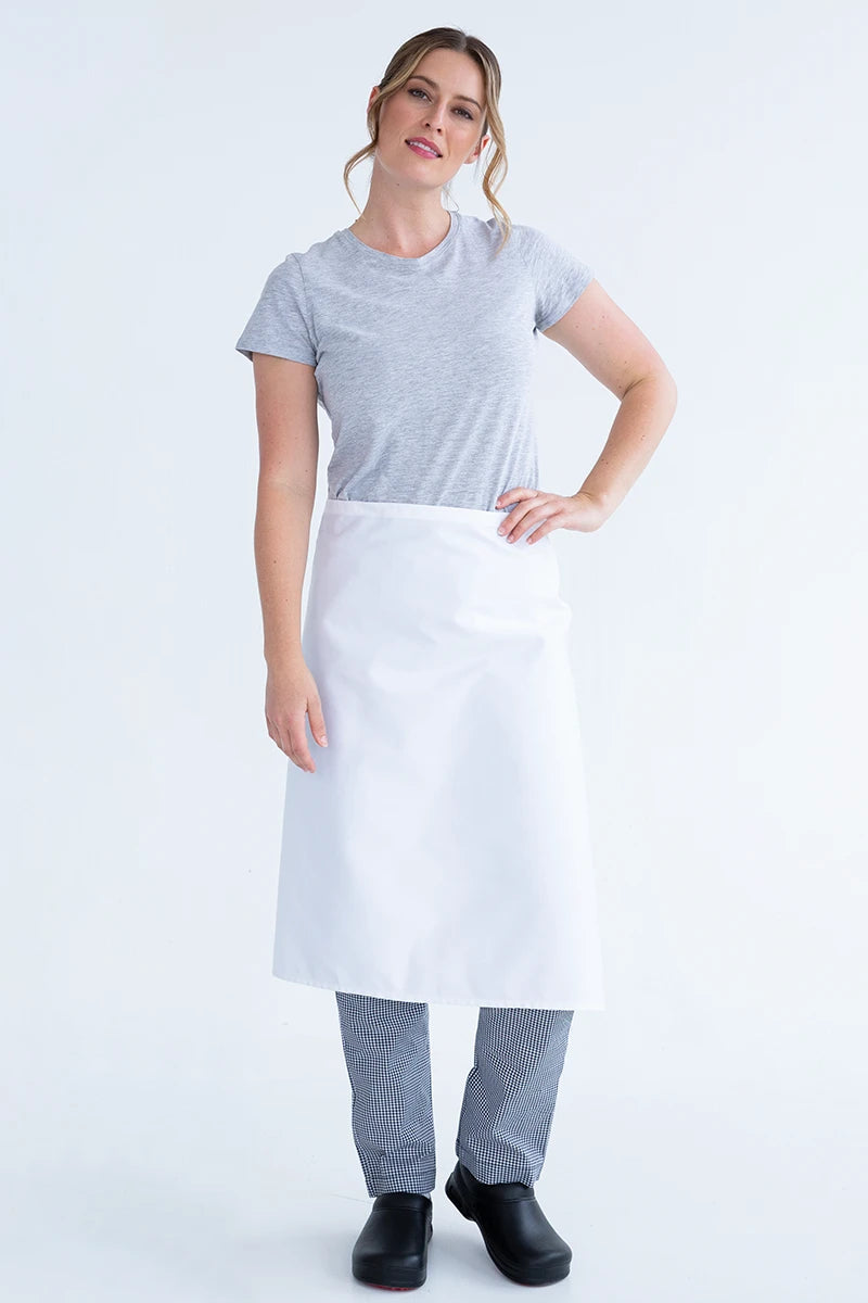 Aussie Chef 3/4 Waist Apron - White