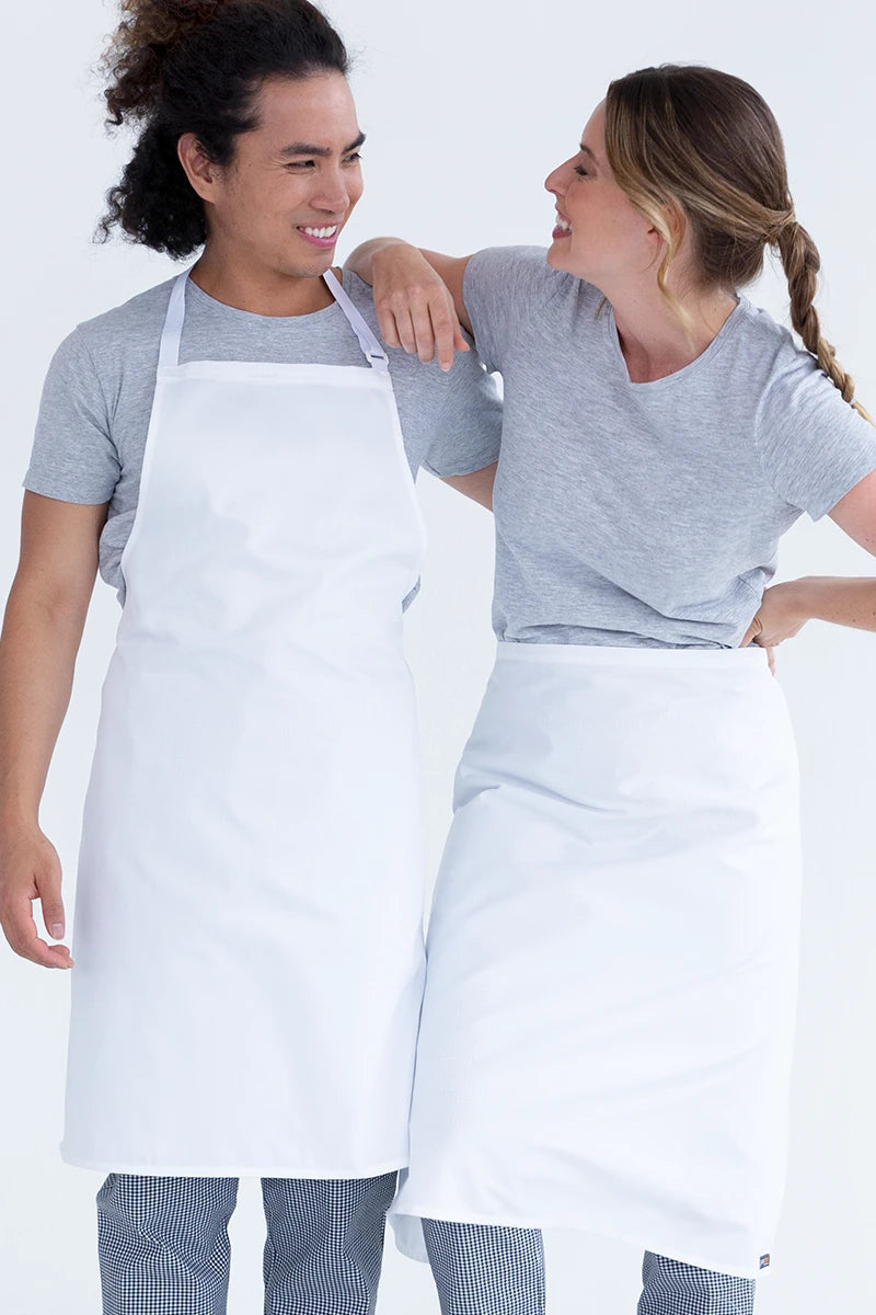 Aussie Chef 3/4 Waist Apron - White