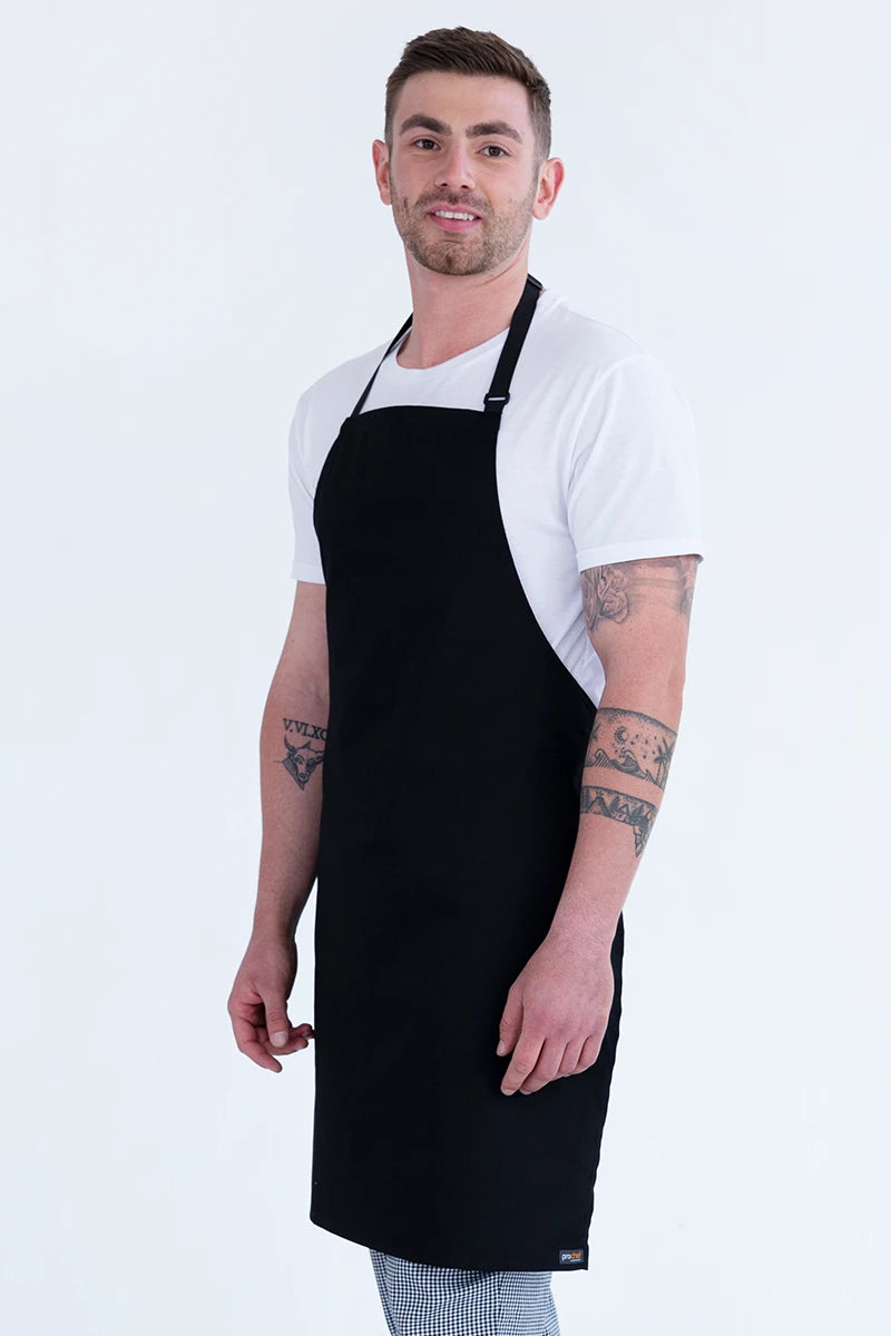 Aussie Chef Bib Apron - Black