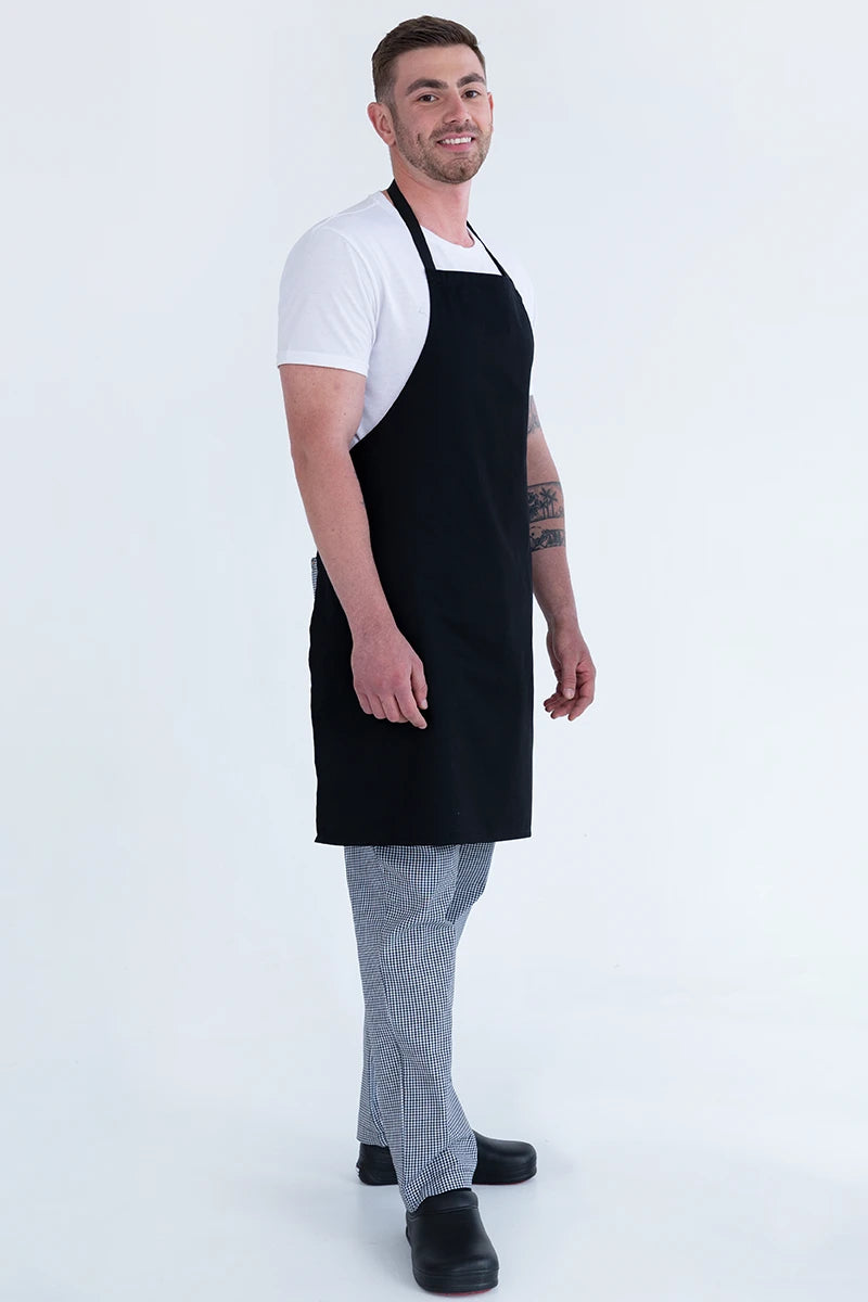 Aussie Chef Bib Apron - Black